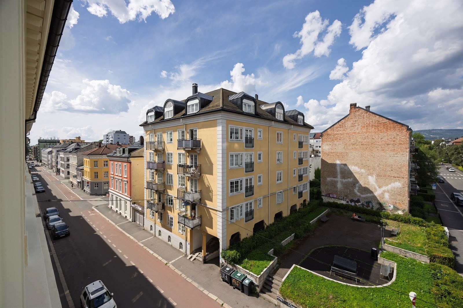 Utsikt over nabolaget Galleribilde