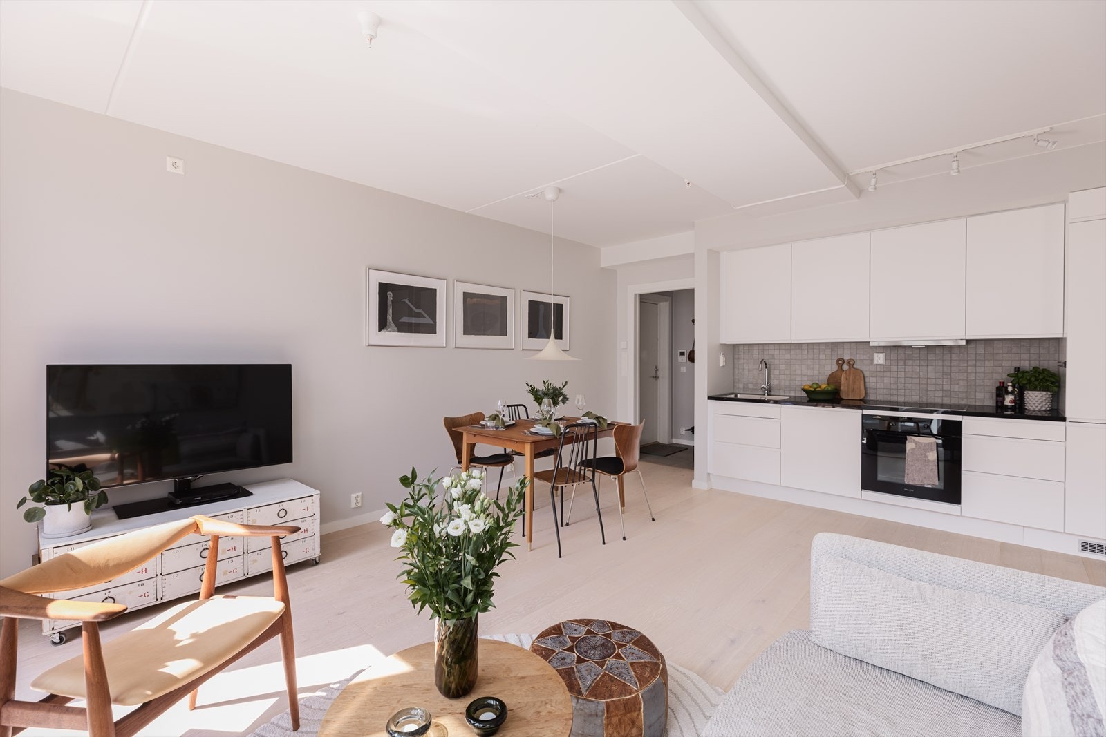 Det er vannbåren gulvvarme i alle rom Galleribilde