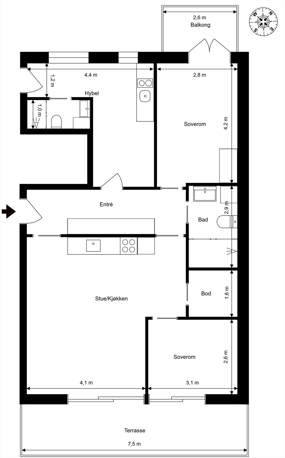 Plantegning Galleribilde