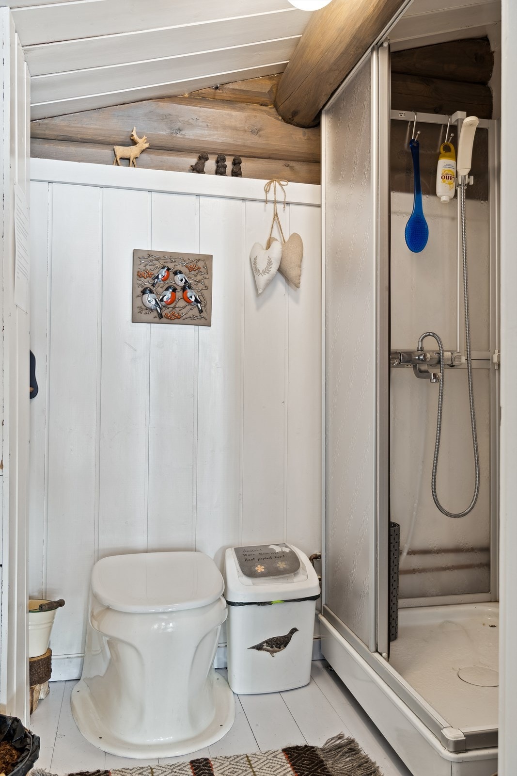 Det andre hygienerommet har dusjkabinett og biotoalett Galleribilde