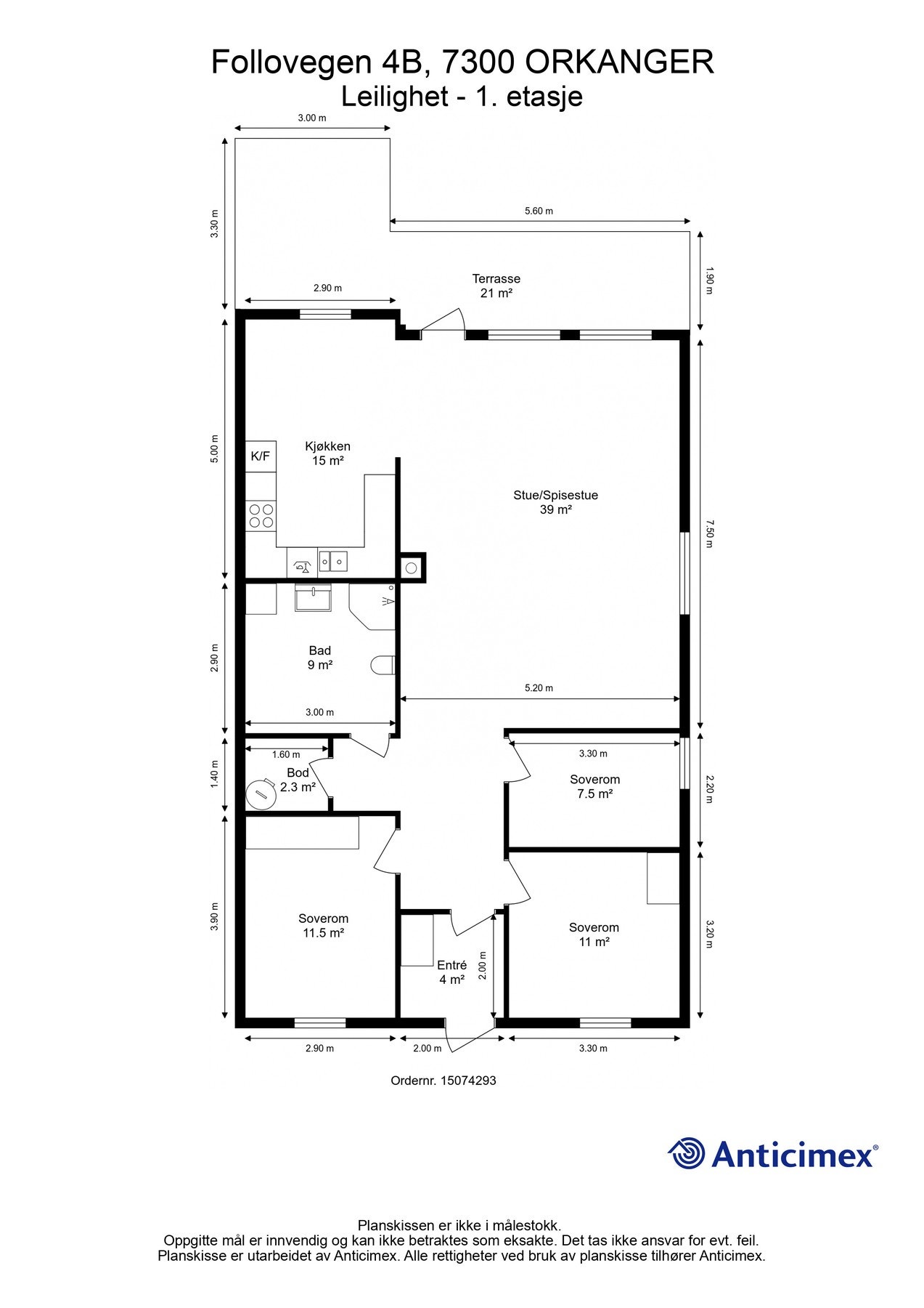 Plantegning - 1. etasje Galleribilde