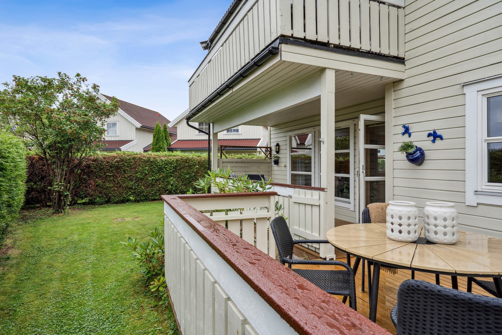 Her kan man enkelt innrede med ønsket utemøblement. Galleribilde