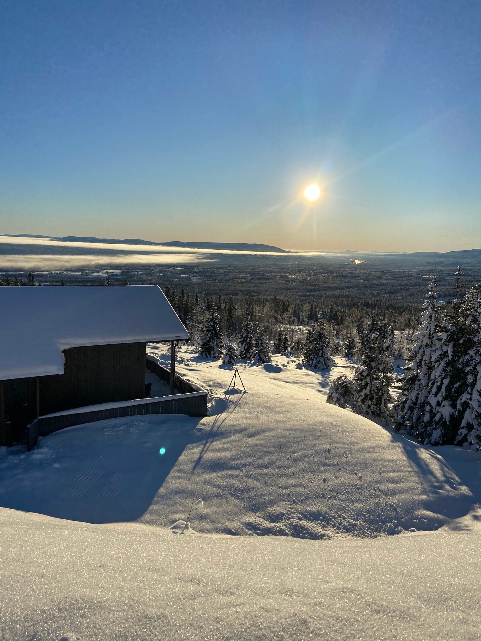 Praktfull utsikt sommer og vinter Galleribilde
