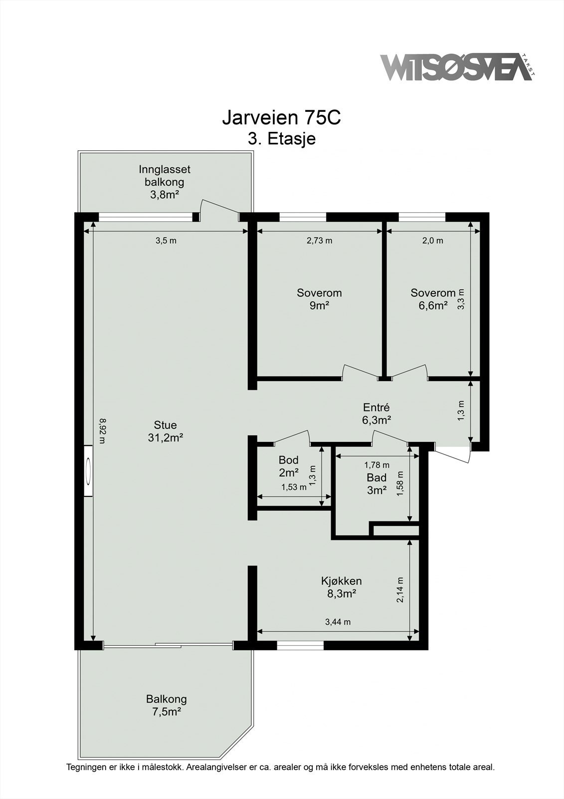 Planskisse Galleribilde