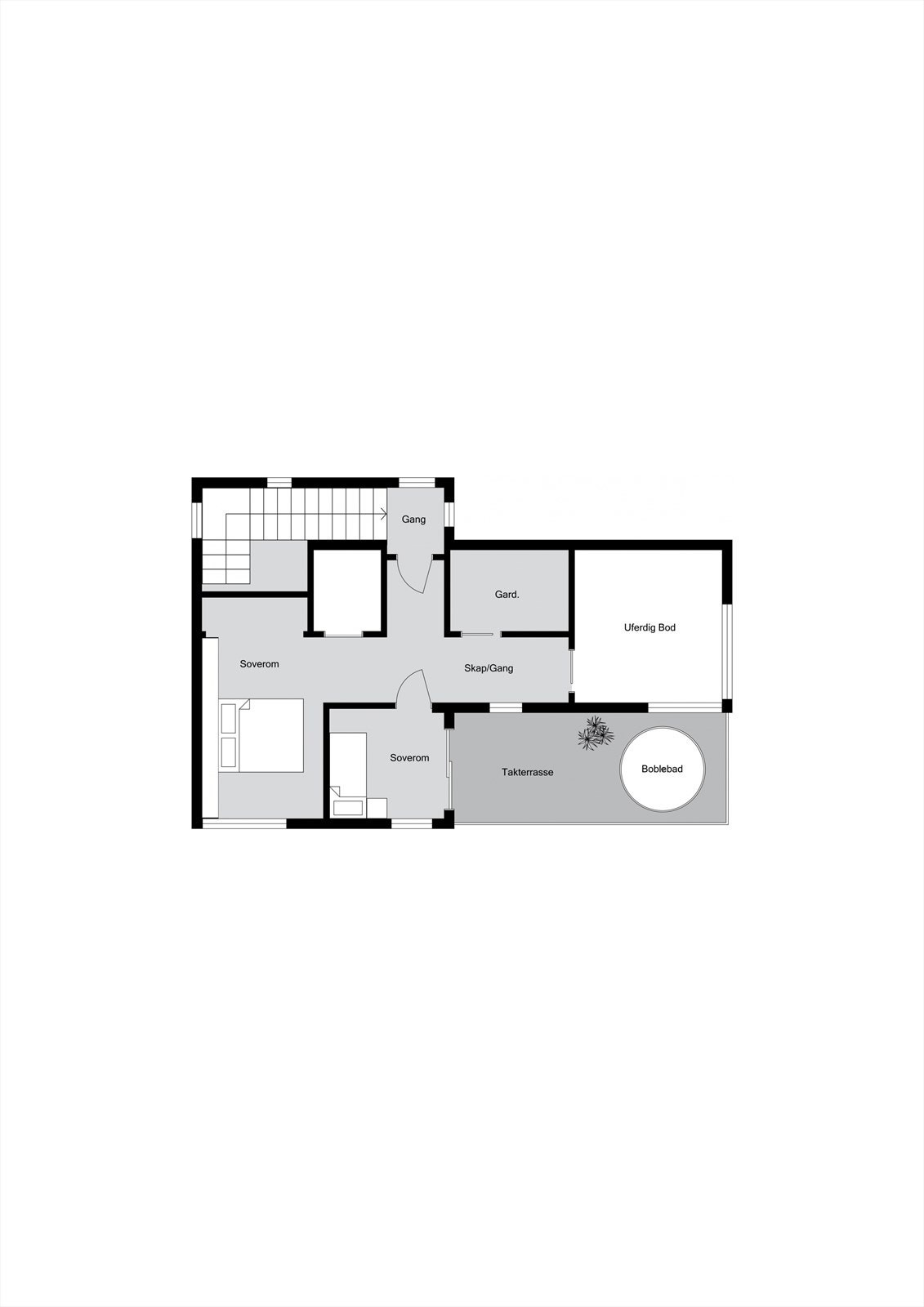 Planløsning 3. etasje Galleribilde