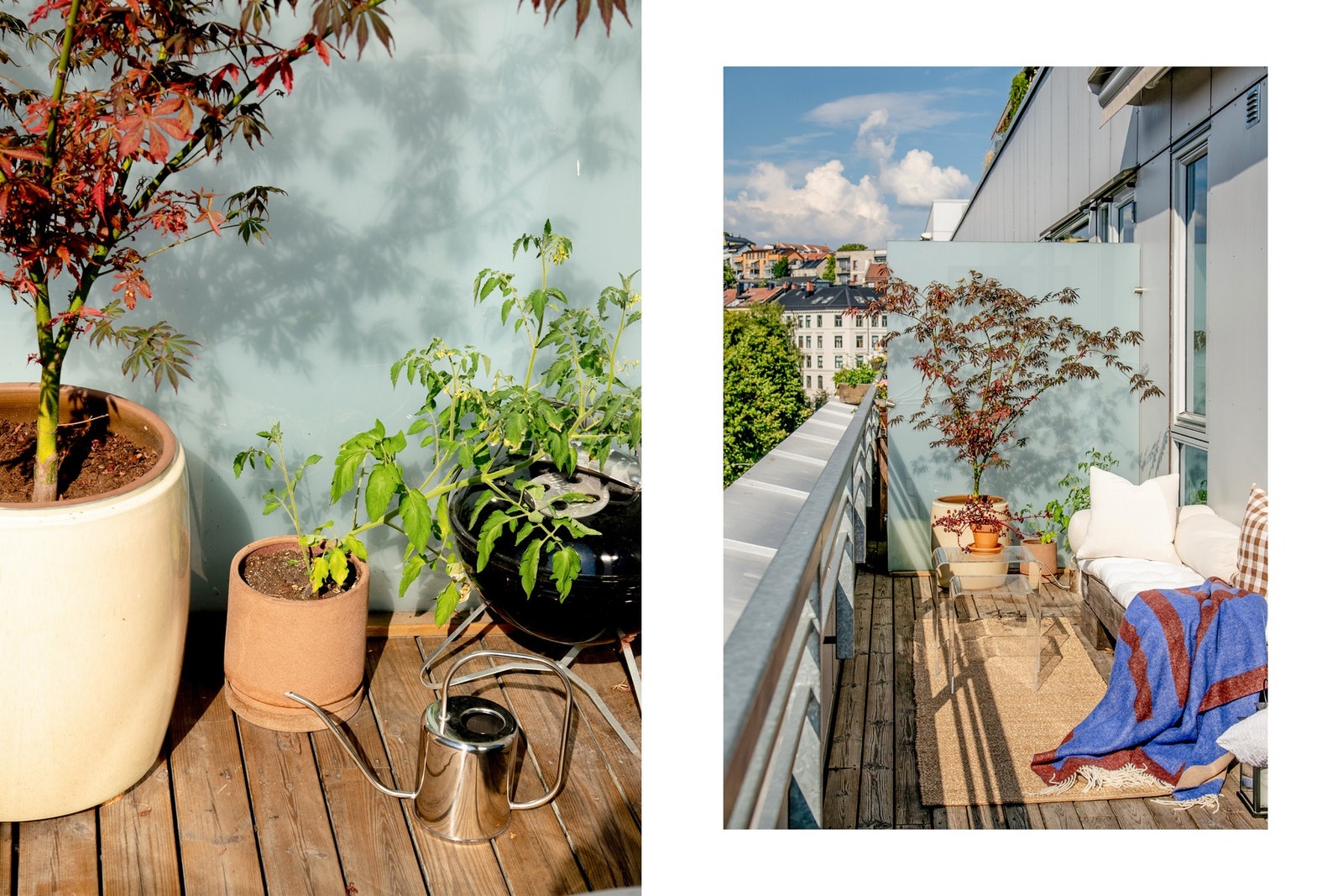 Den romslige flaten gir rikelig plass til å møblere med spisegruppe, grill og beplantning. Galleribilde