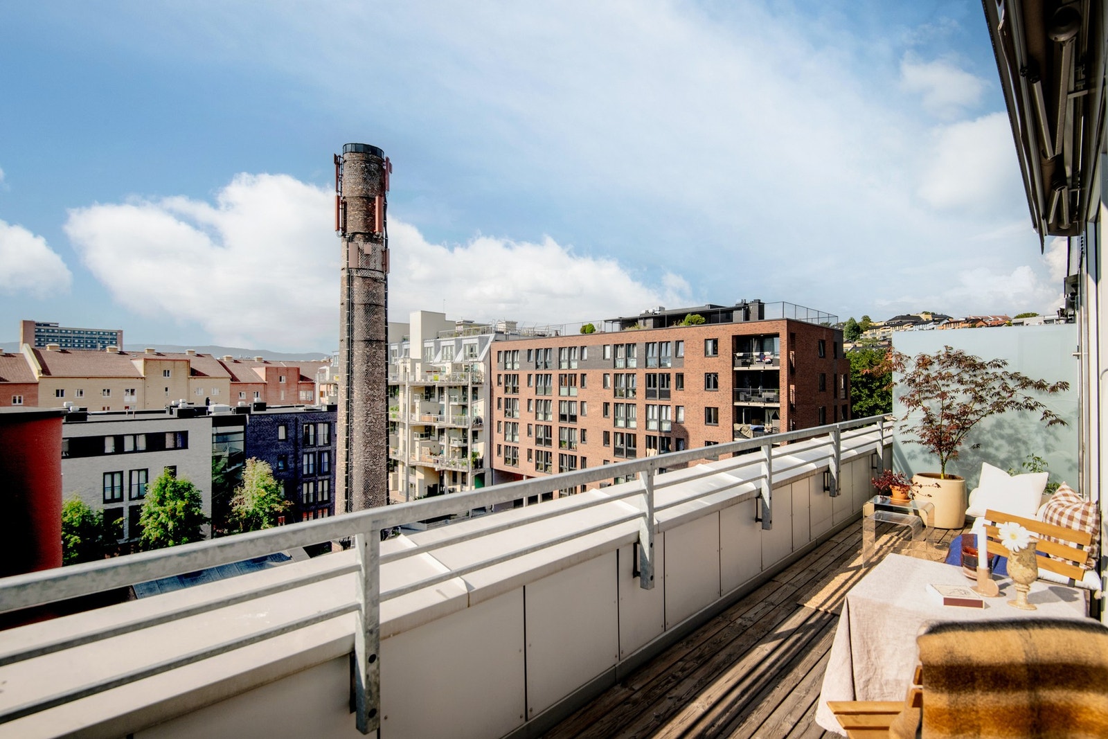 Herlig takterrasse på hele 11m². Galleribilde