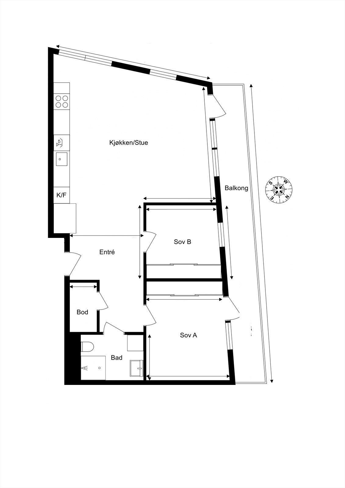 Plantegning Galleribilde