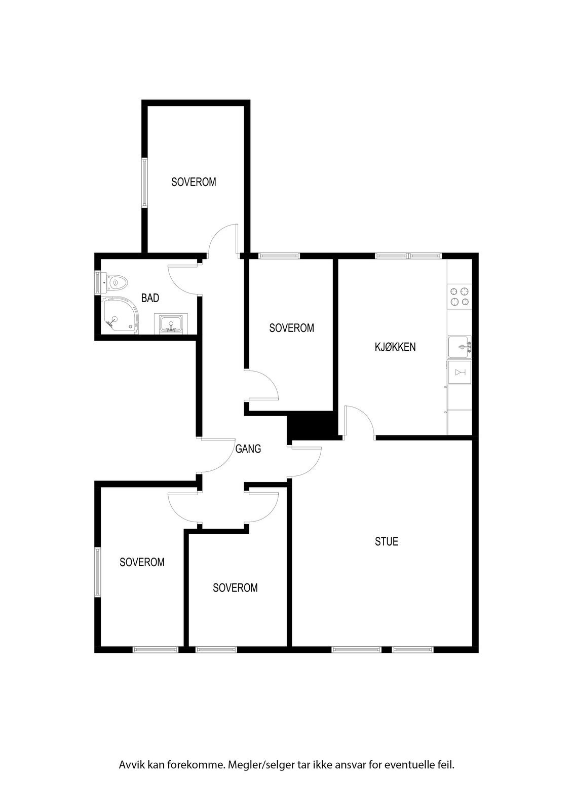 Plantegning Galleribilde