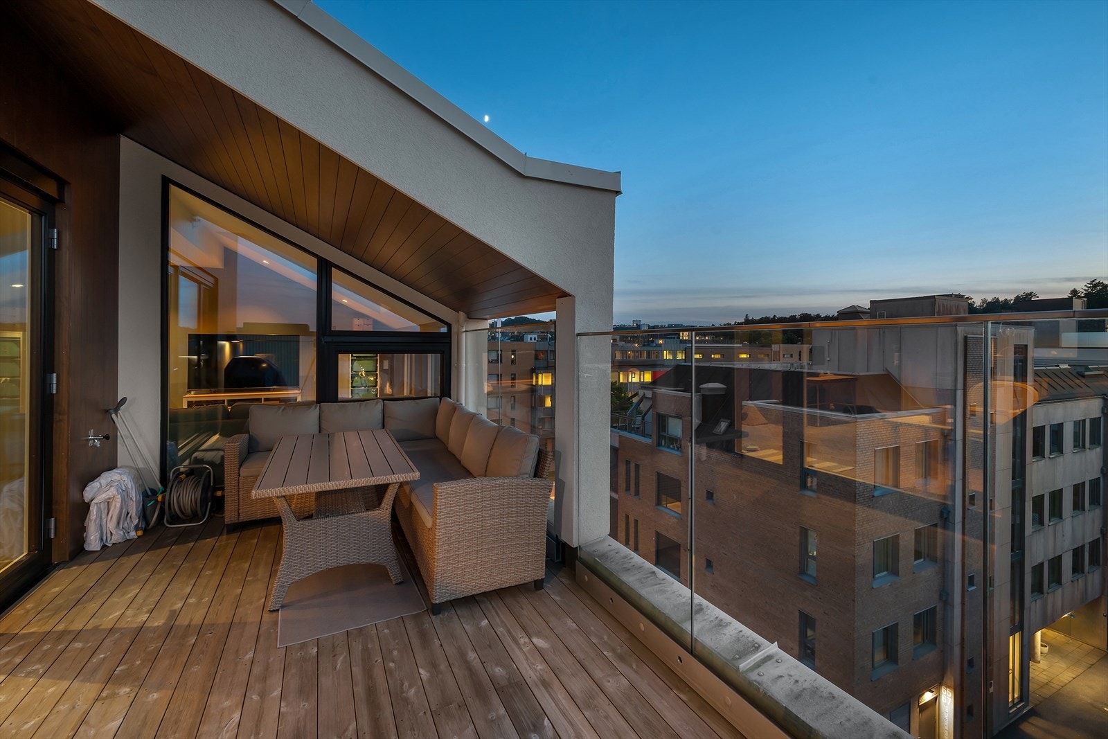 På kveldstid er det svært hyggelig å sitte ut Galleribilde