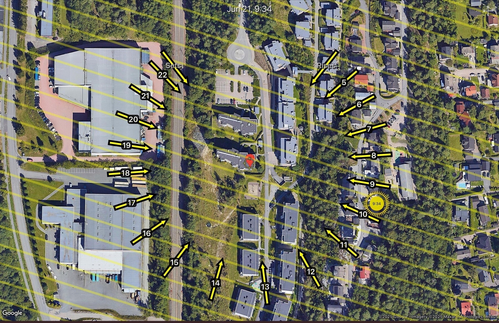 Soldiagram pr 21. juni. Galleribilde