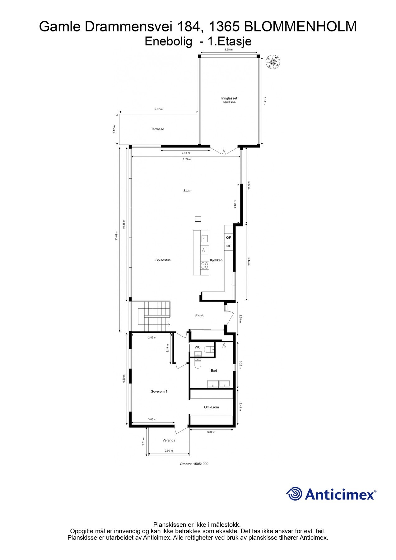 Plantegning 1. etasje Galleribilde