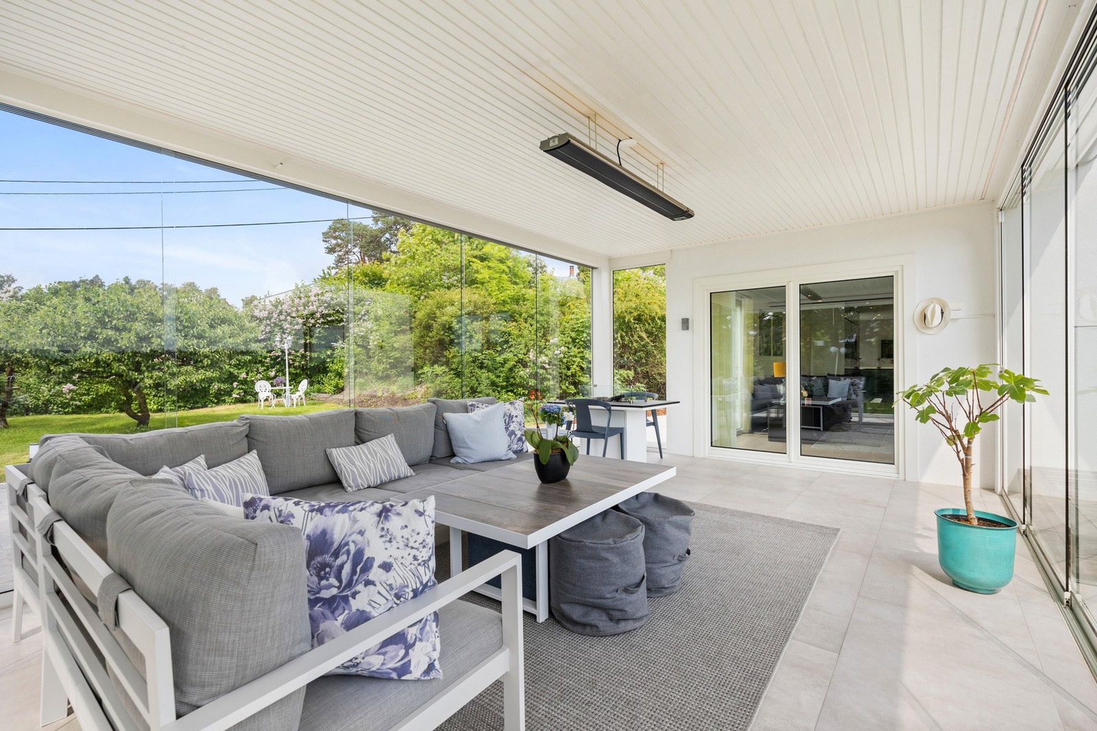 Terrassen fungerer som en forlengelse av stuen. Galleribilde