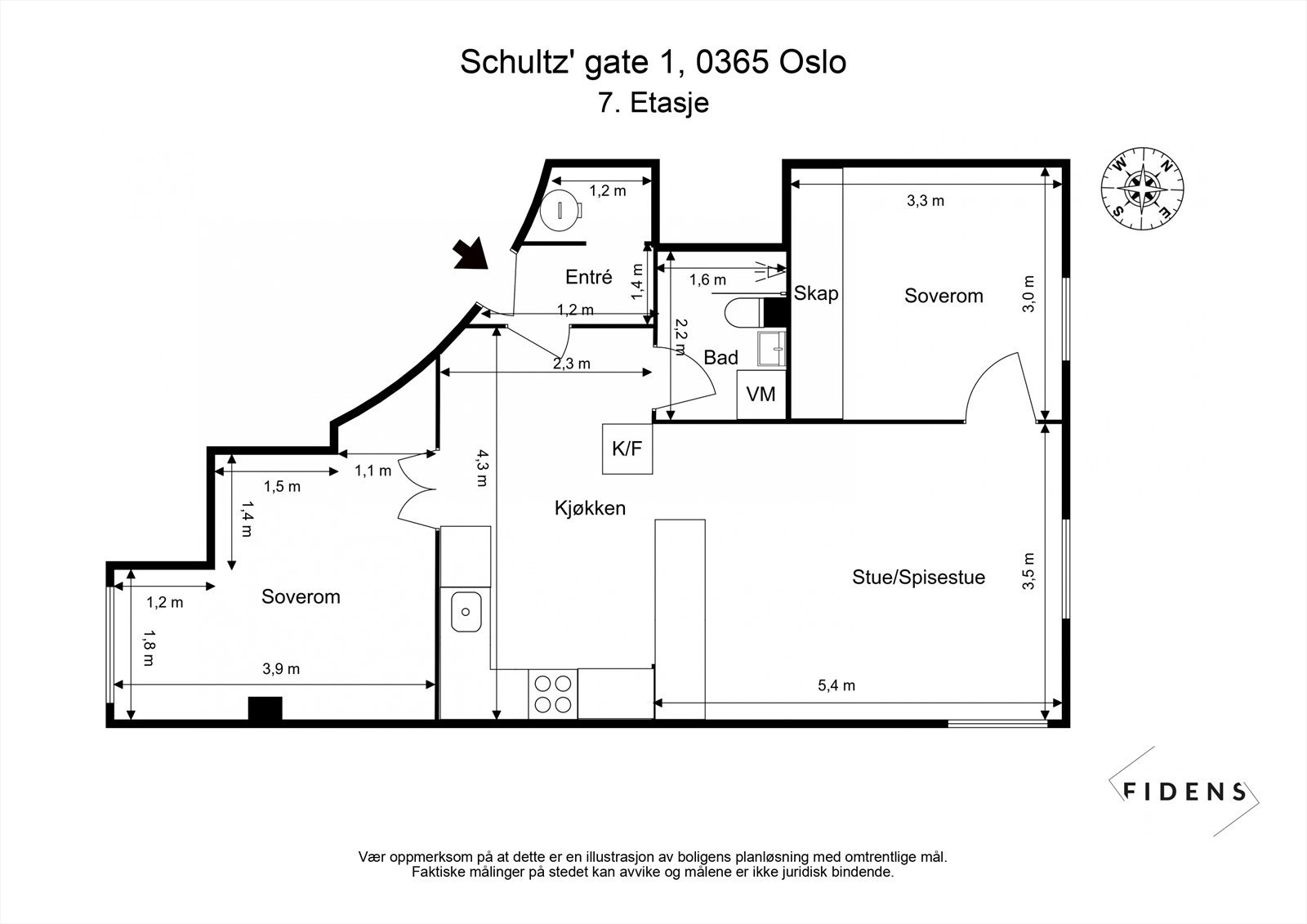 Plantegning Galleribilde