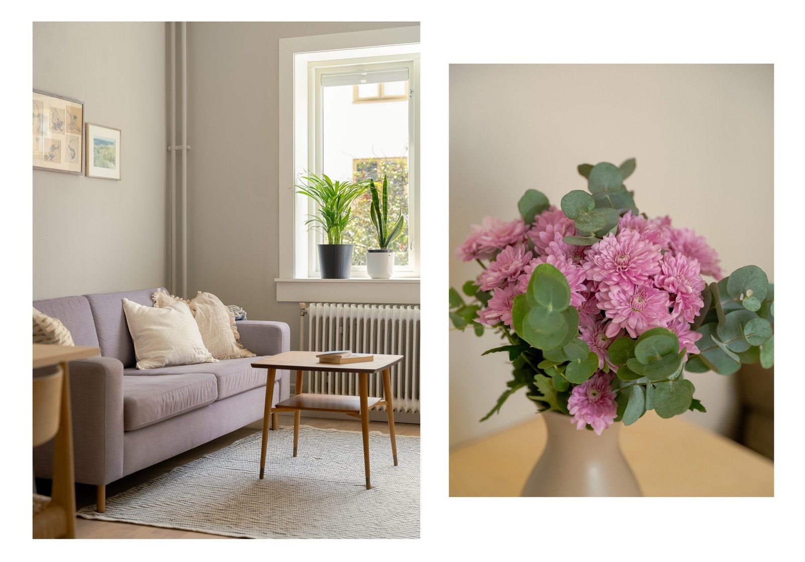 Vinduene er av isoleringsglass fra 2021. Her er det også radiator med vannbåren varme. Galleribilde