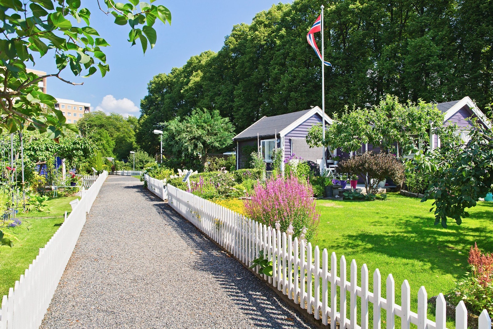 Kun et lite kvartal unna finner vi Hjemmets Kolonihager, som virkelig er verdt en tur nå i sommerhalvåret. Galleribilde