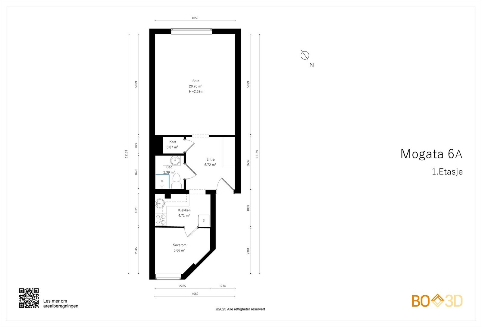 Før vi blar videre ser vi nærmere på boligens planskisse, slik at du får orientert deg litt. I tillegg til innvendige arealer disponerer boligen 2 boder. Galleribilde