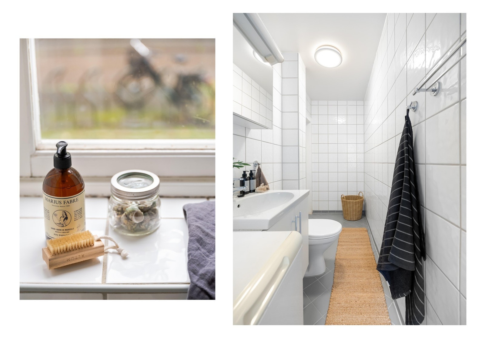 Det er lune varmekabler i gulvet, og plass og opplegg til vaskemaskin som medfølger. Galleribilde