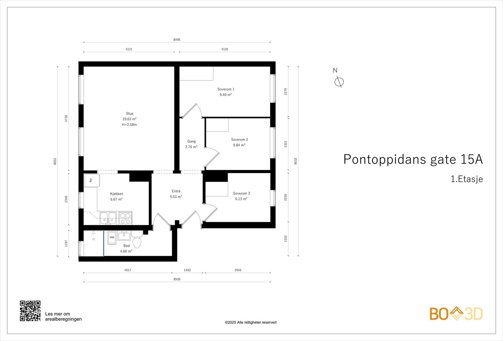 Planløsningen er både praktisk og gjennomgående med luftige og gode rom. I tillegg disponeres to romslige kjellerboder for ekstra lagringsplass. Galleribilde