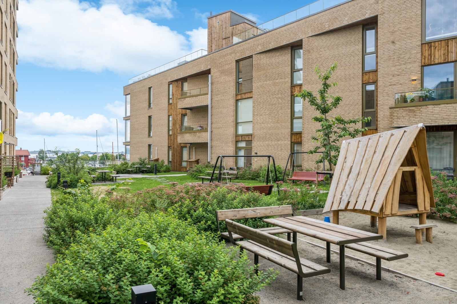 Her kan naboer møtes til hyggelige sammenkomster. Galleribilde