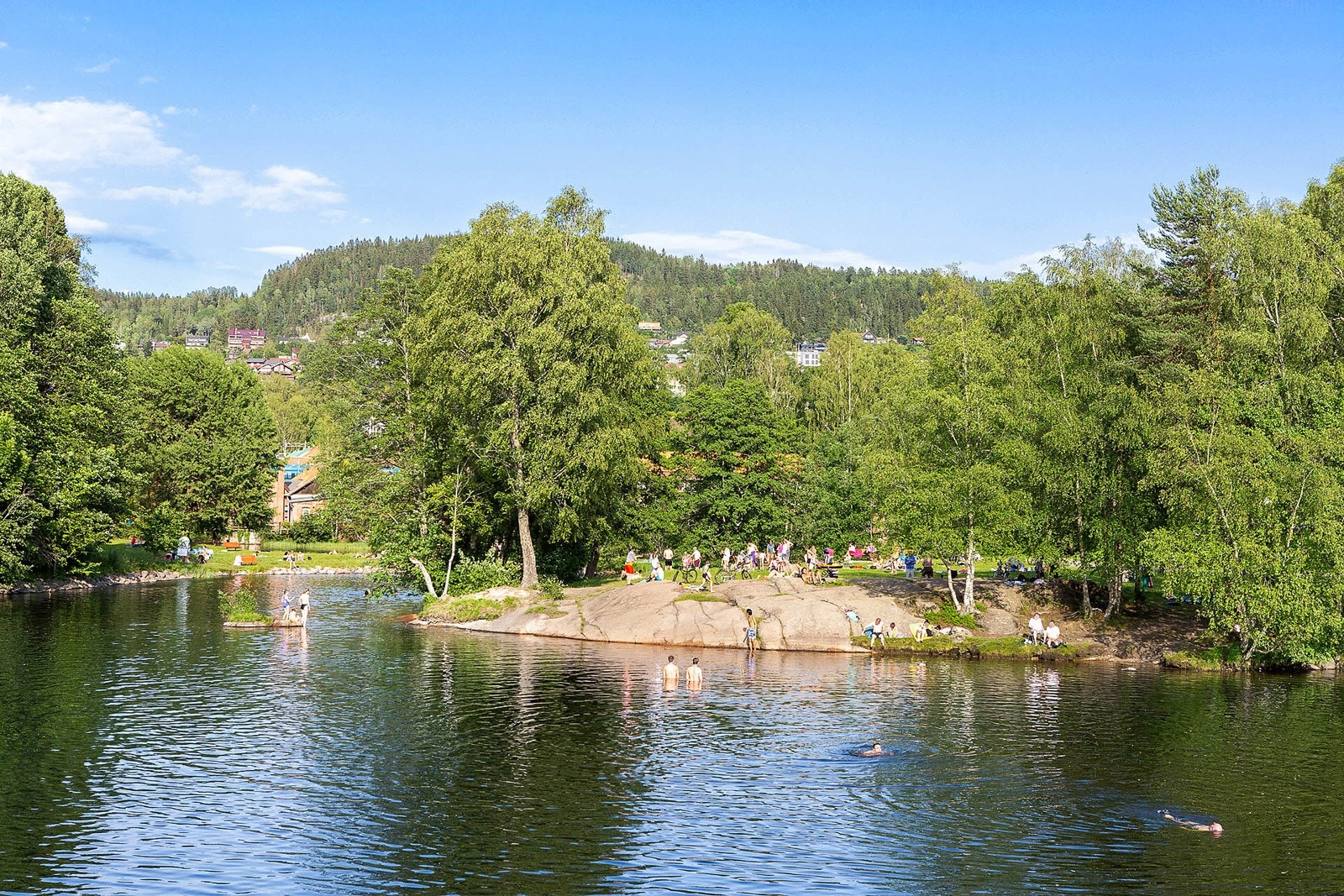 Hesteskoen badeplass - en av flere badeplasser i umiddelbar nærhet. Galleribilde