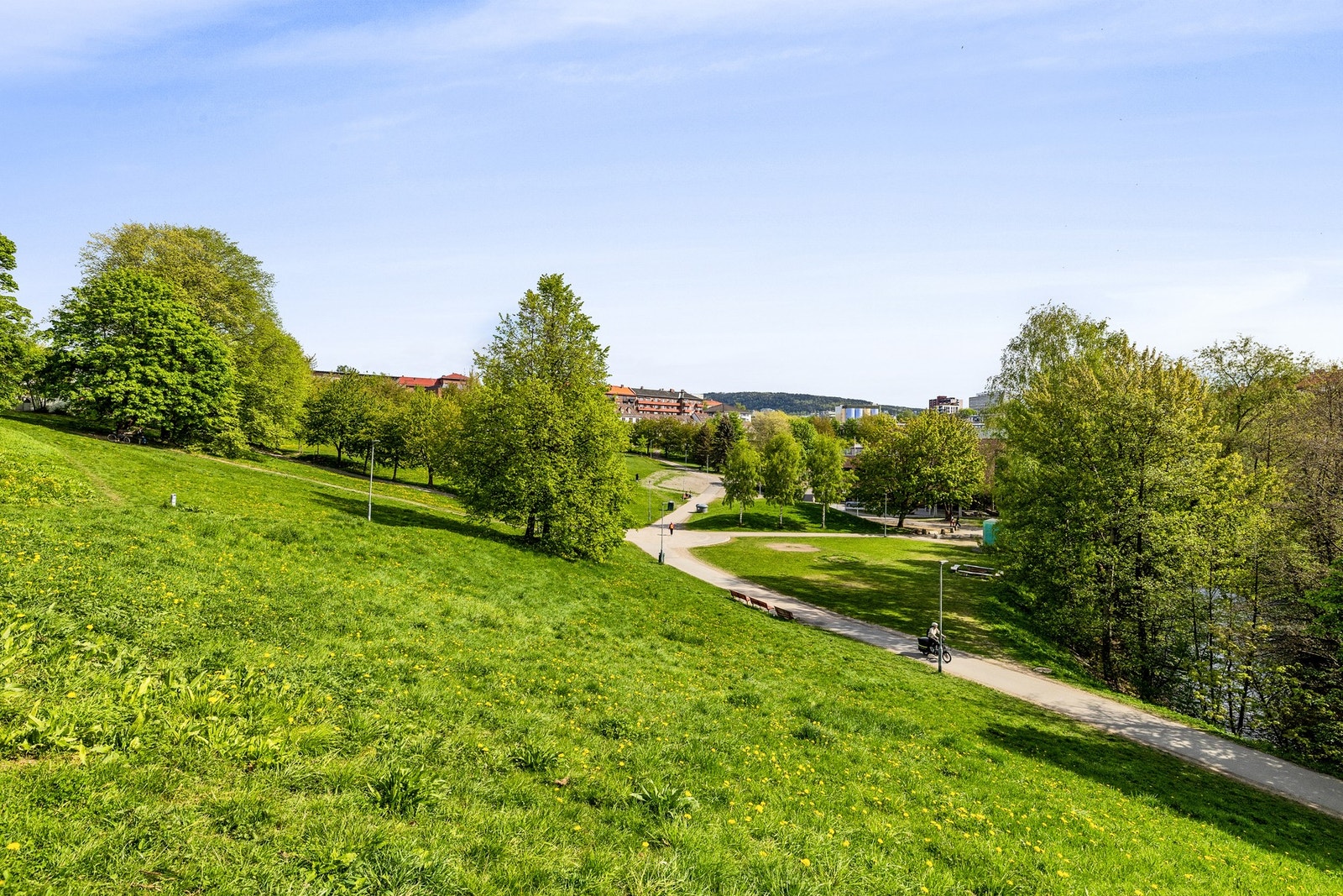 Fantastiske grøntområder i gangsvstand. Galleribilde