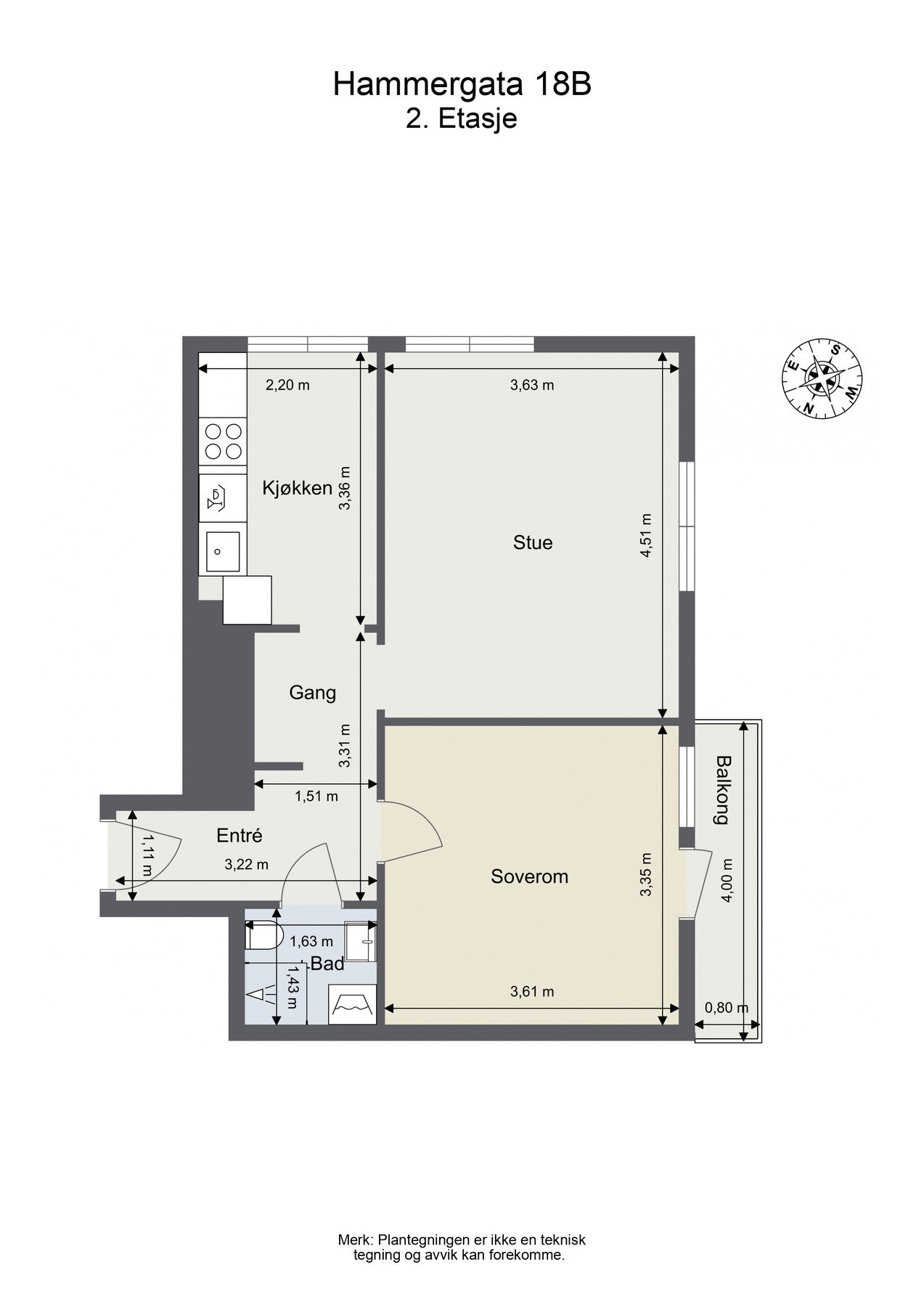 Plantegning. Skissen er kun ment aom illustrasjon og er ikke målbar. Galleribilde
