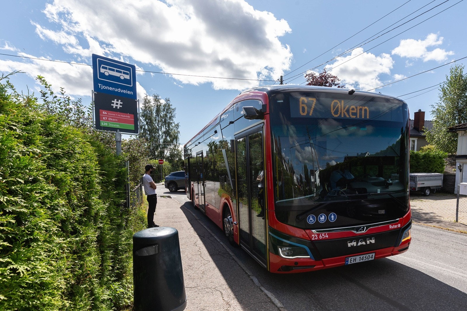 Kort vei til offentlig kommunikasjon. Galleribilde
