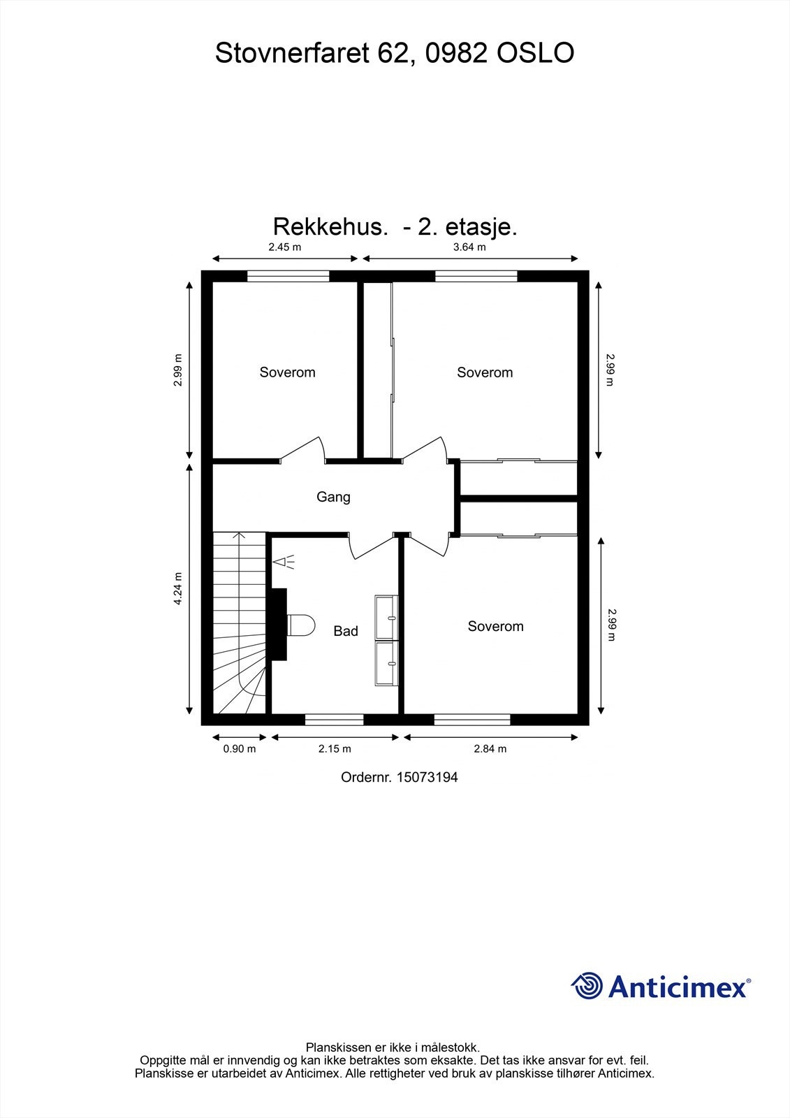 Plantegning - 2. etasje Galleribilde