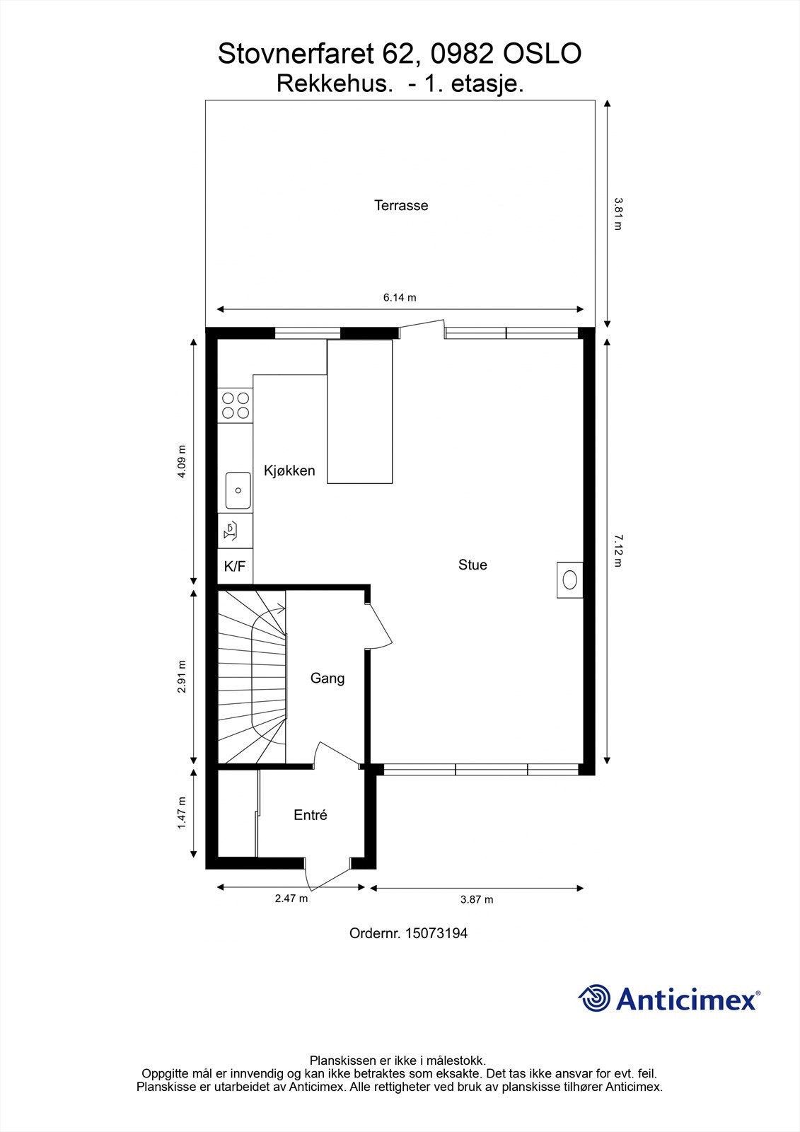 Plantegning- 1. etasje Galleribilde