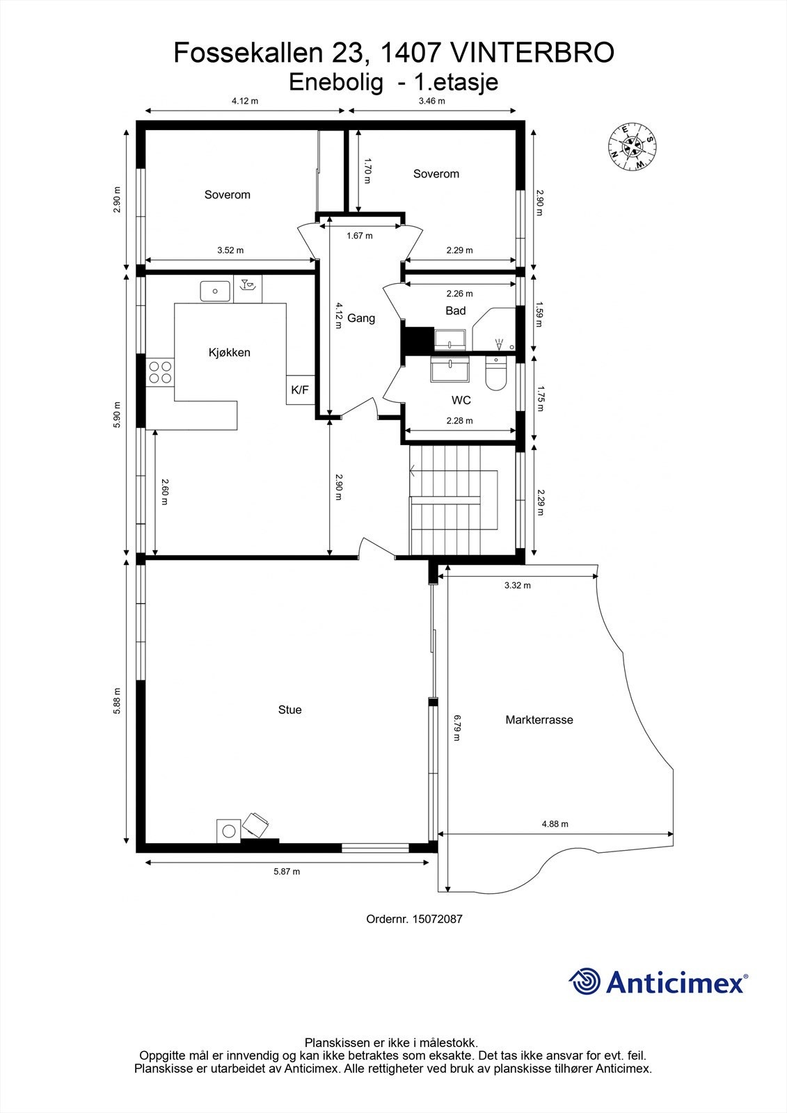 Plantegning 1.etasje Galleribilde