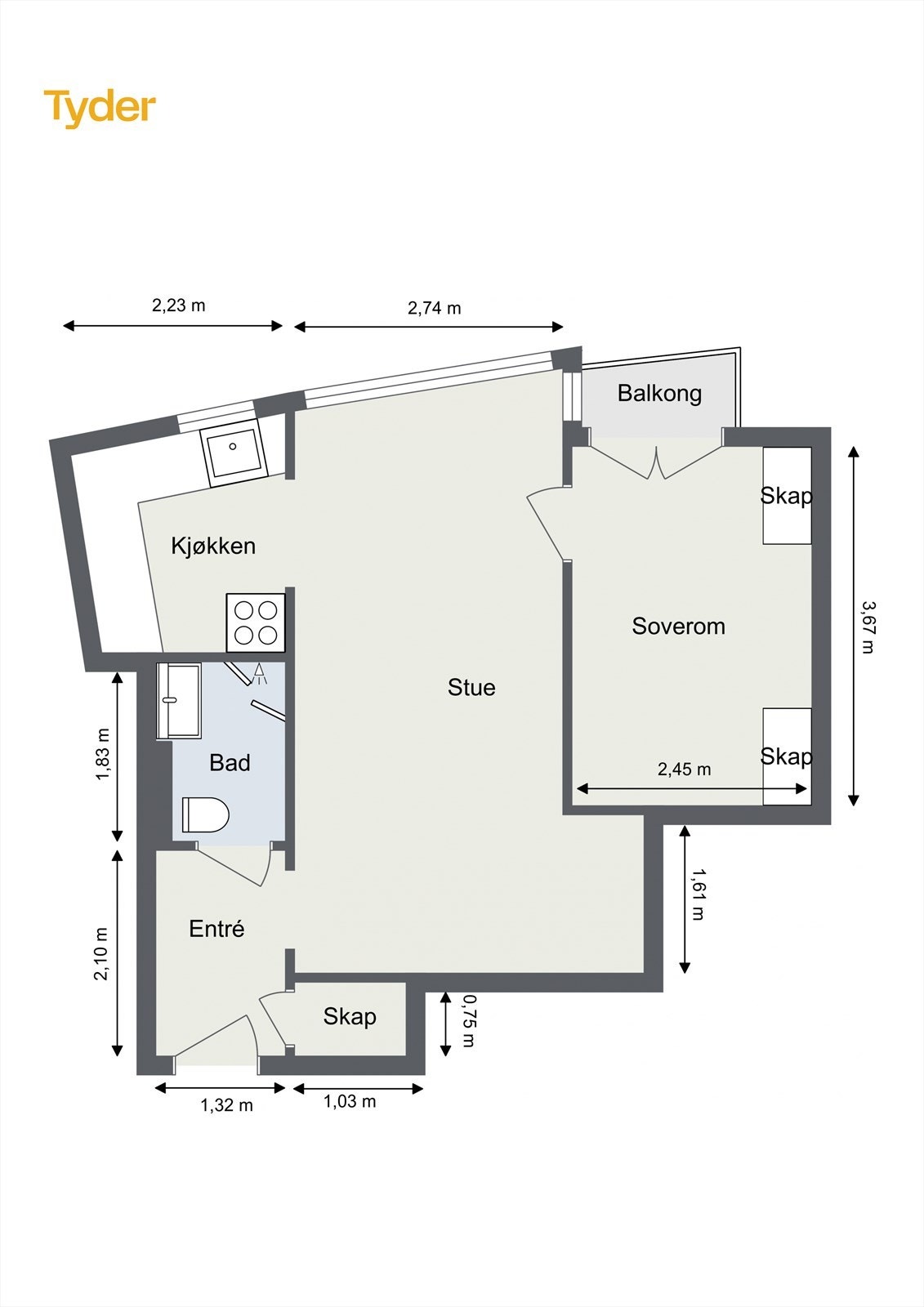 Plantegning Galleribilde