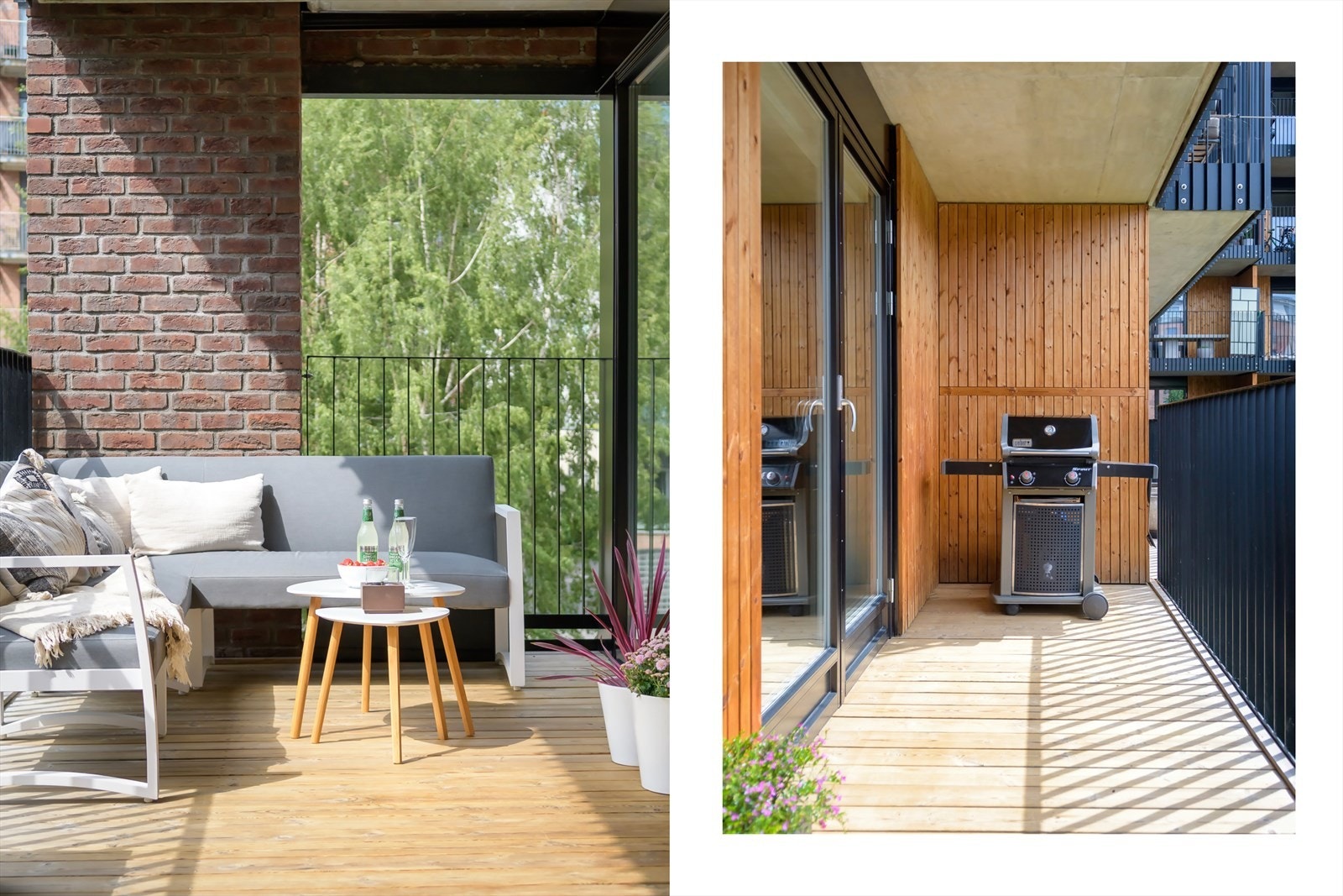 Det er tillatt med elektrisk- og gassgrill på balkongen Galleribilde