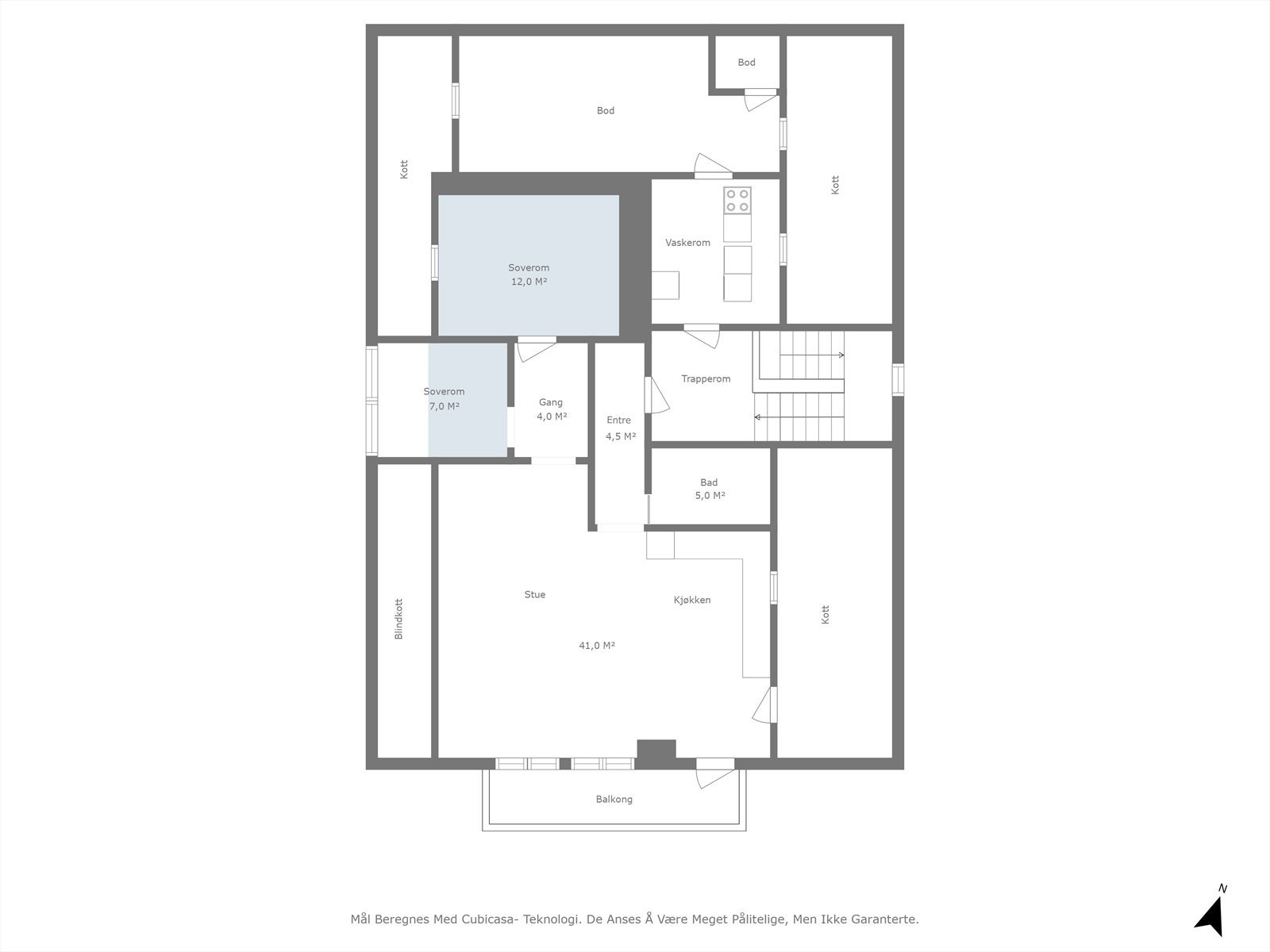 Planskisse 4. etasje Galleribilde