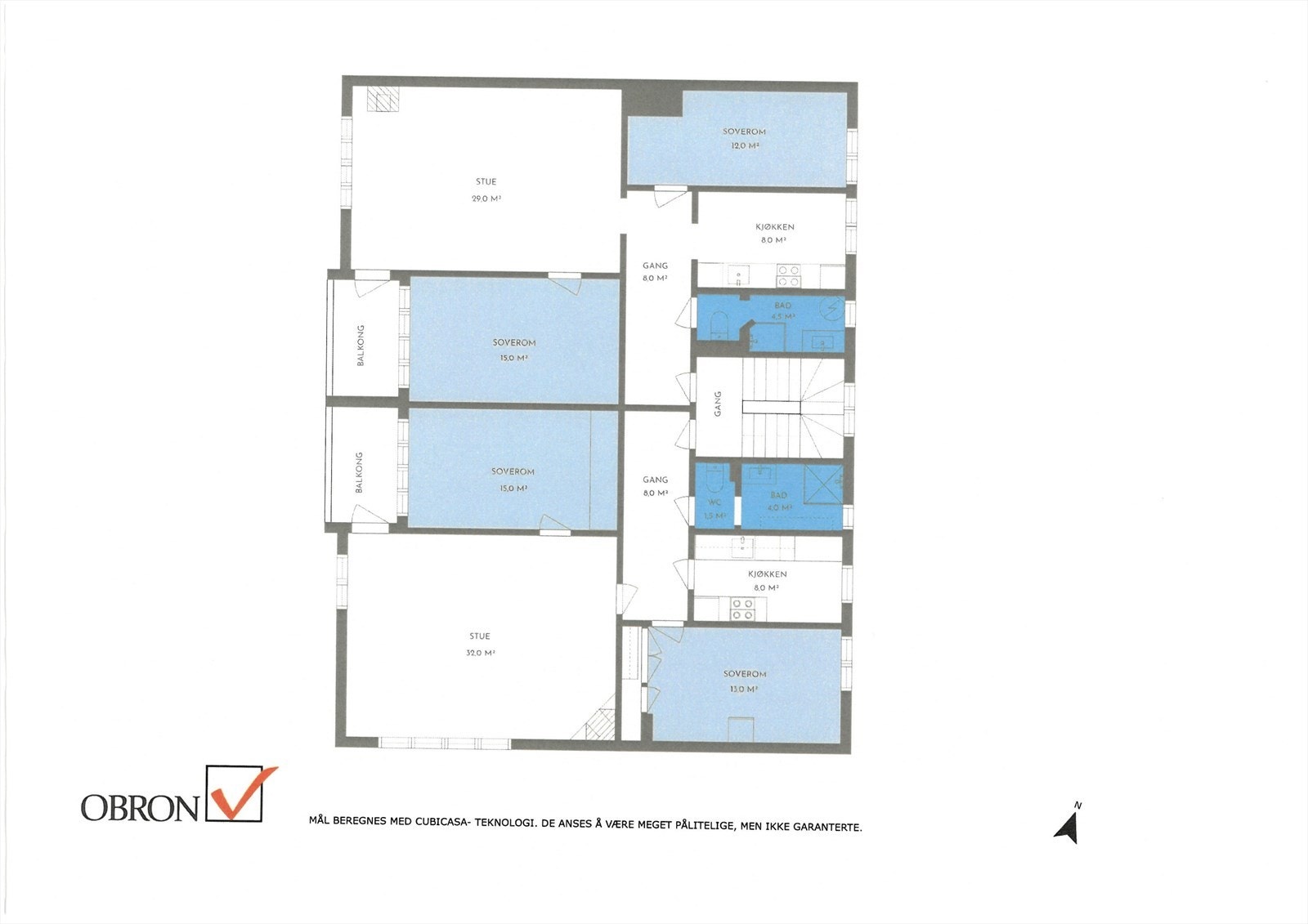 Planskisse 3. etasje Galleribilde