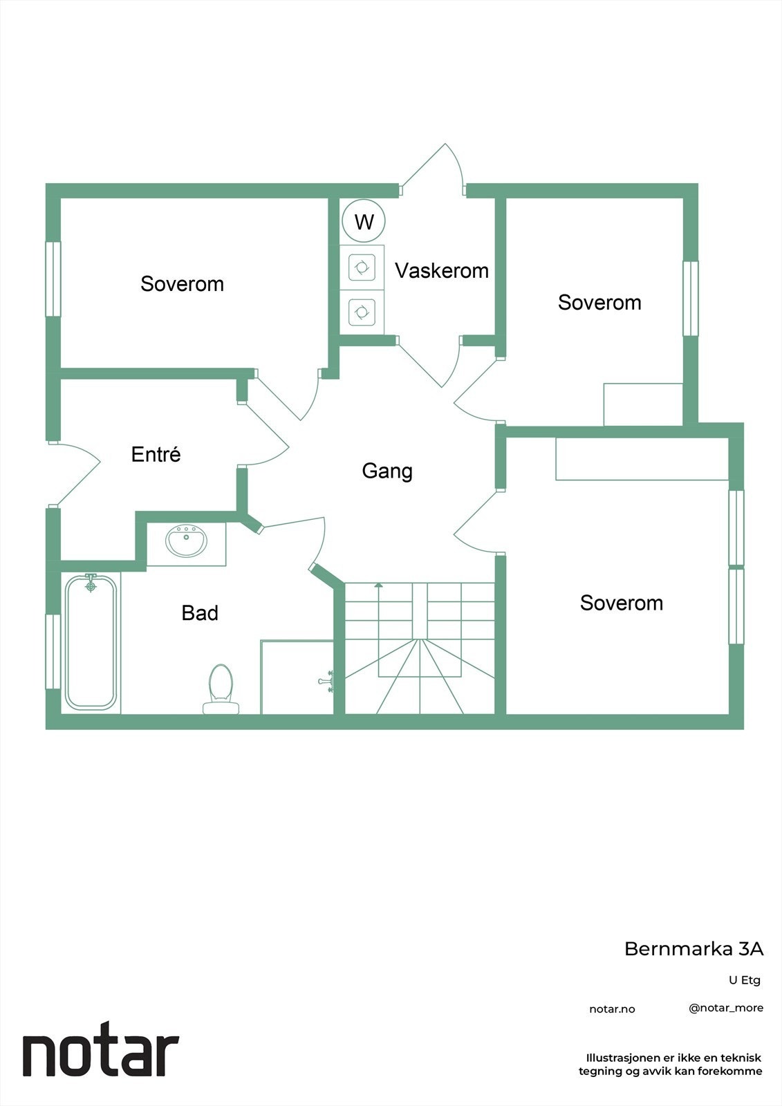 Plantegning første etasje Galleribilde