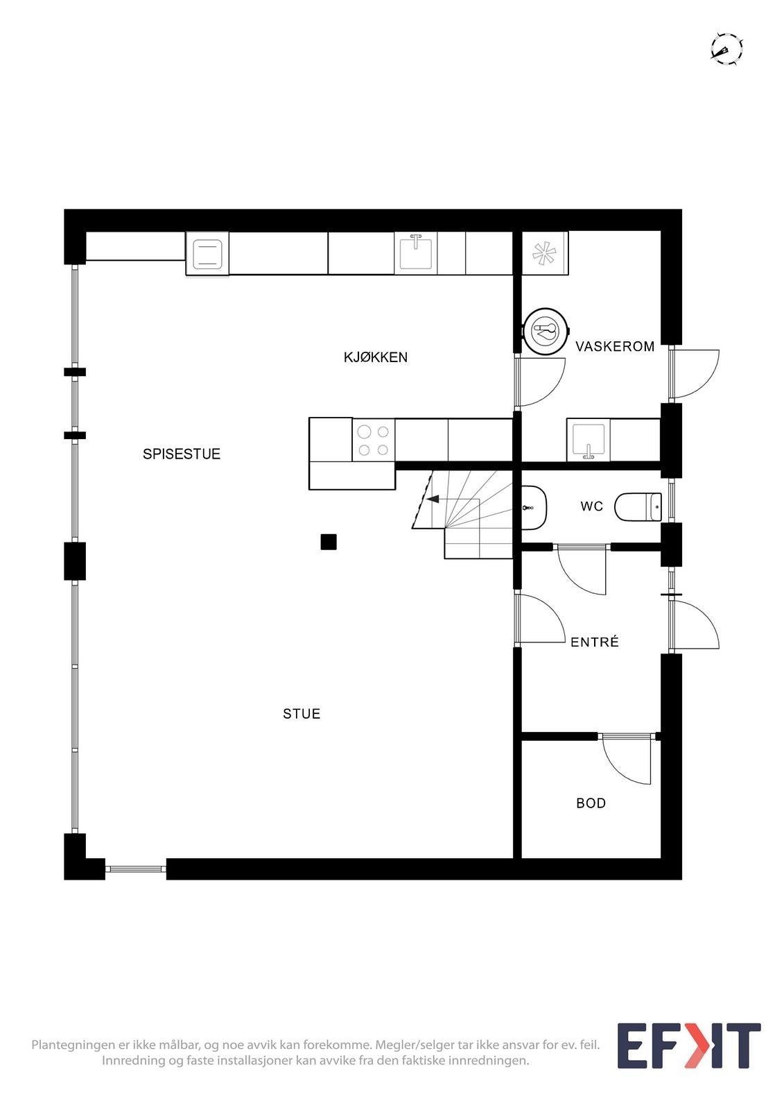 Plantegning - 1. etg. Galleribilde