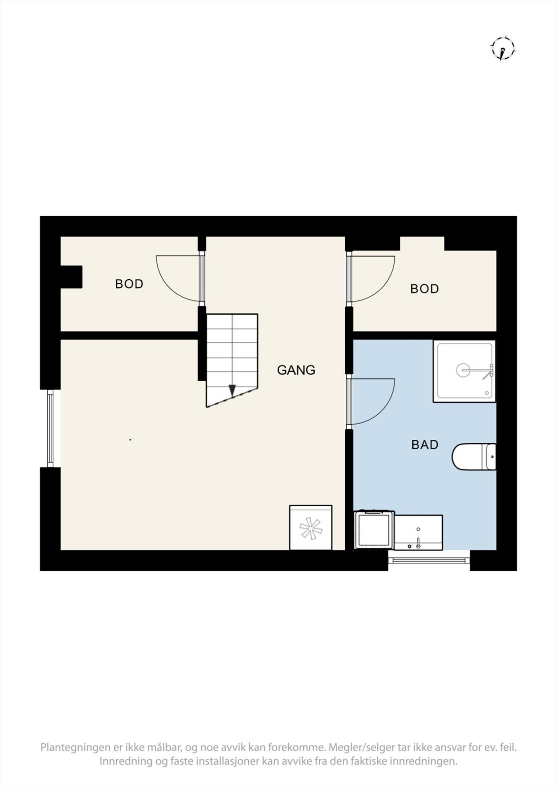 Plantegning kjeller Galleribilde