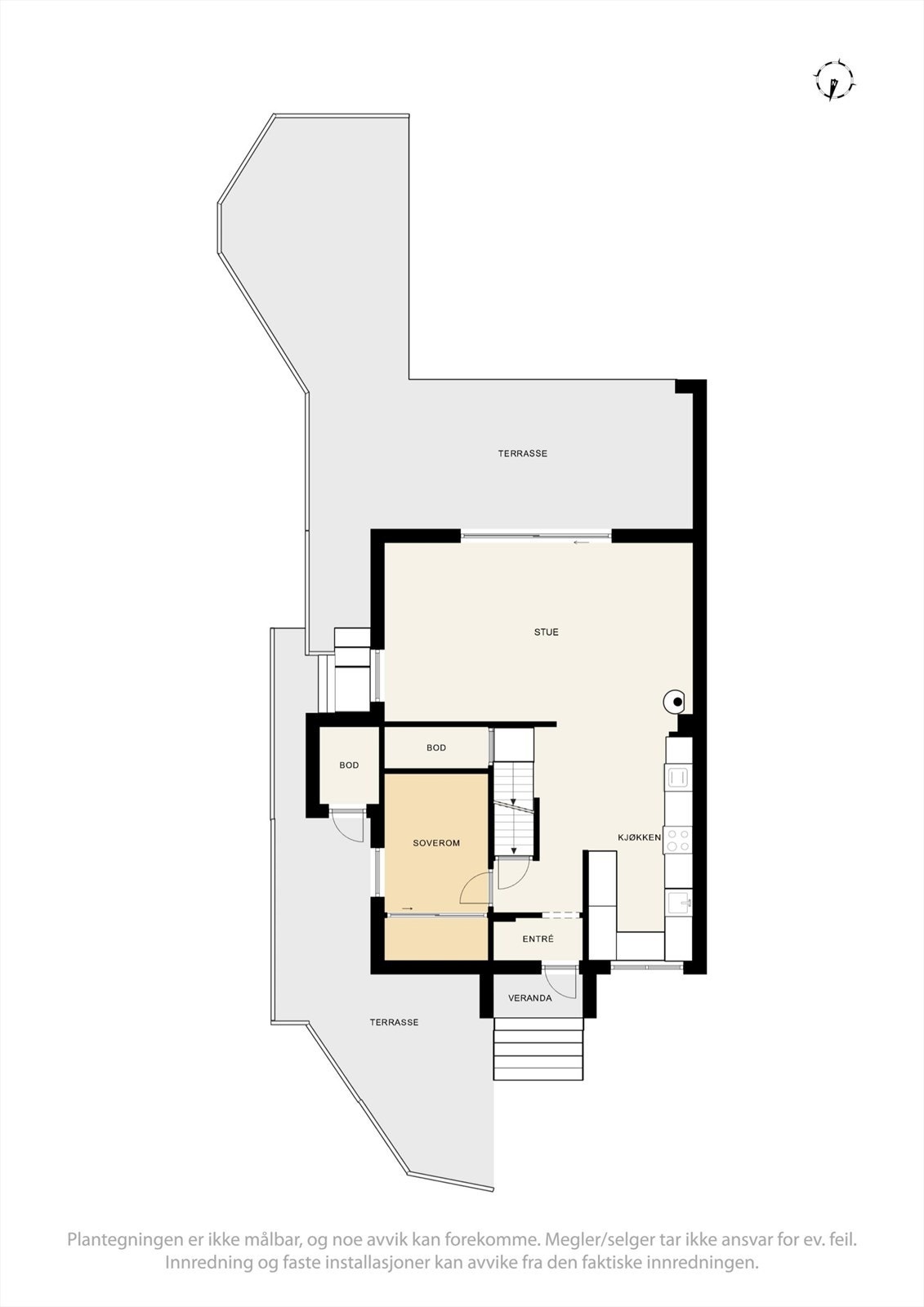 Plantegning 1. etasje. Galleribilde