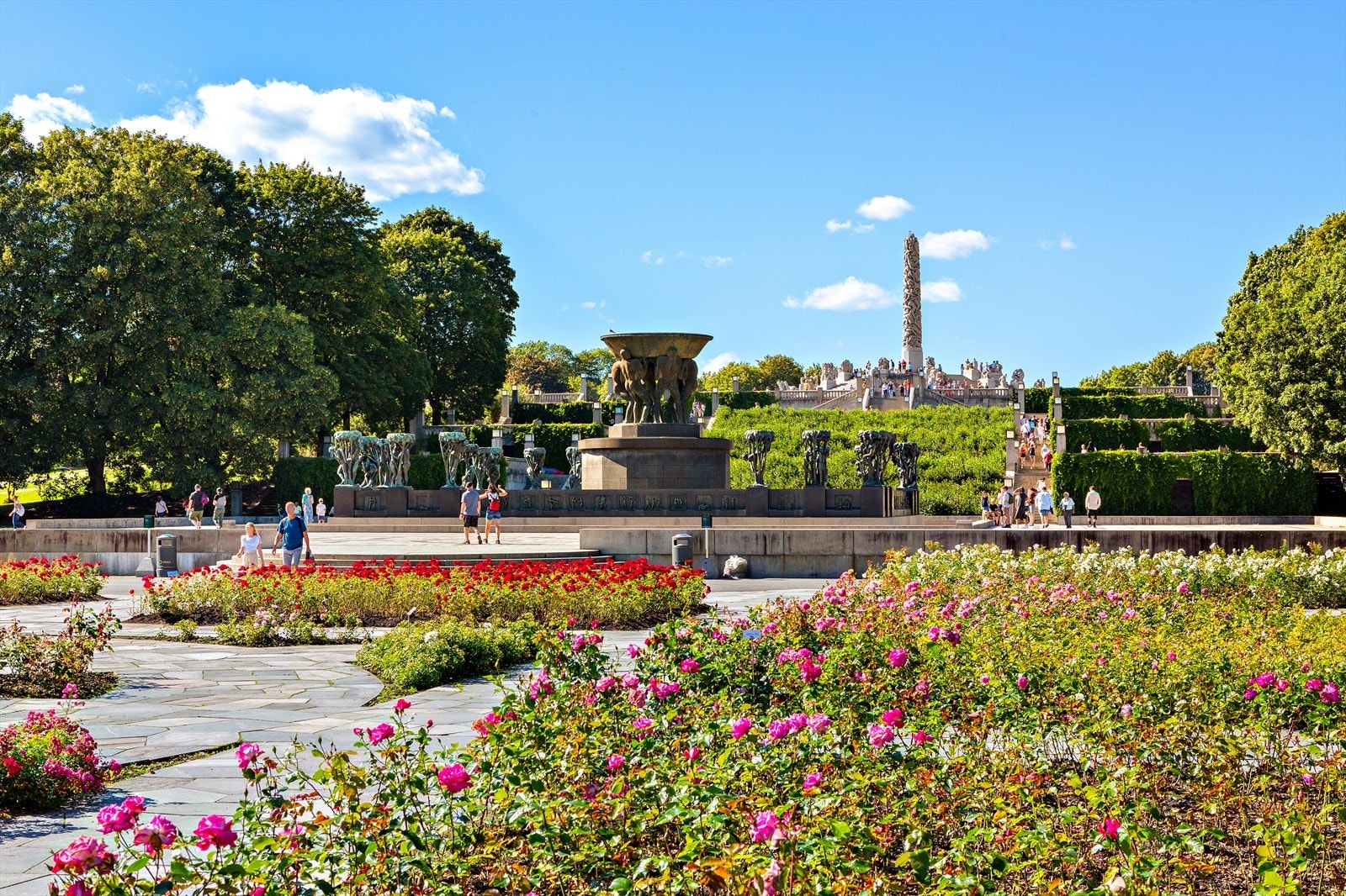 Frognerparken - perfekt for en løpetur blant kunst, blomster og grønne omgivelser. Galleribilde