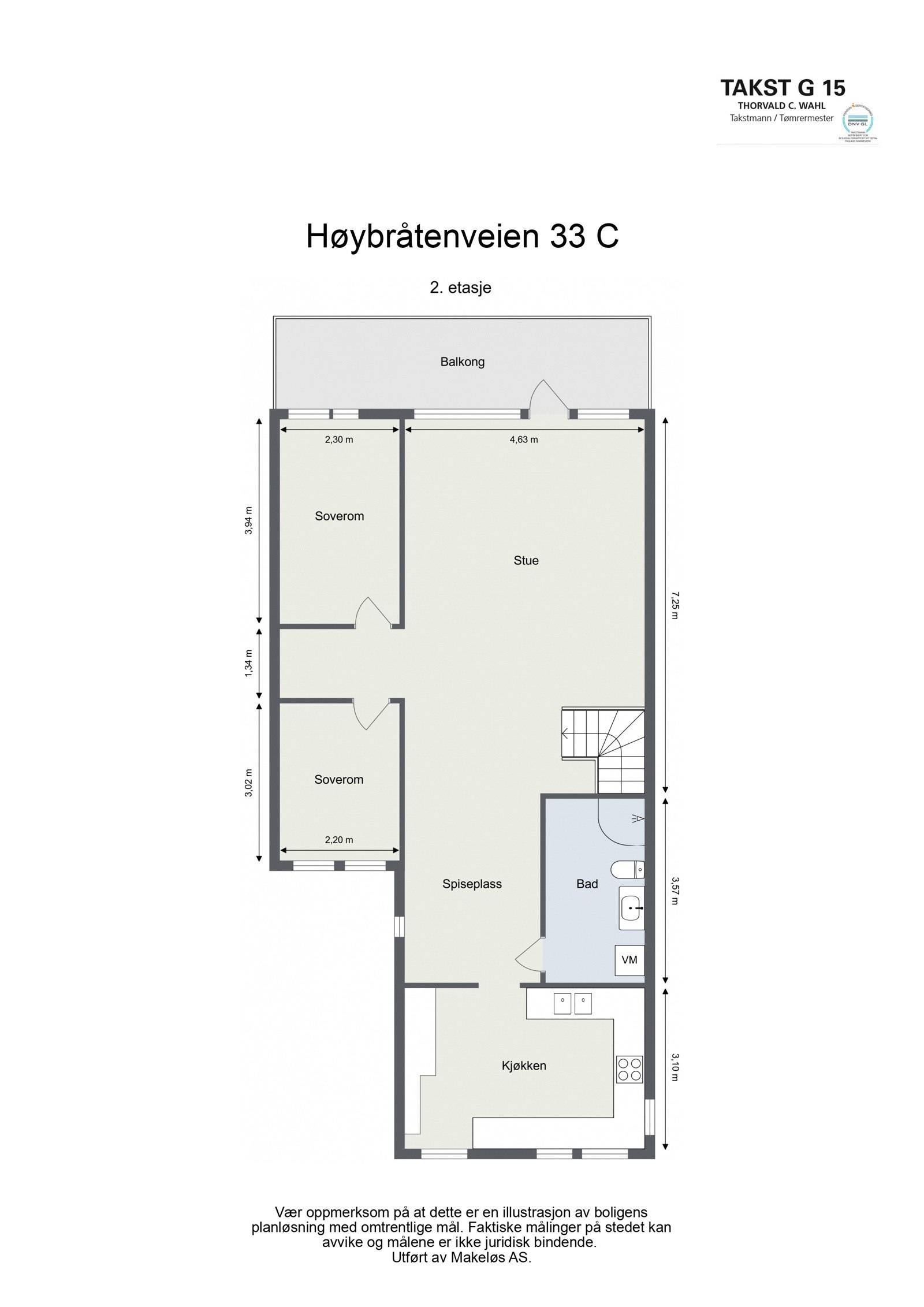 Gjennomgående og lys hovedetasje med 2 soverom, mellomgang, romslig bad, eget kjøkken og en fantastisk stue. Galleribilde