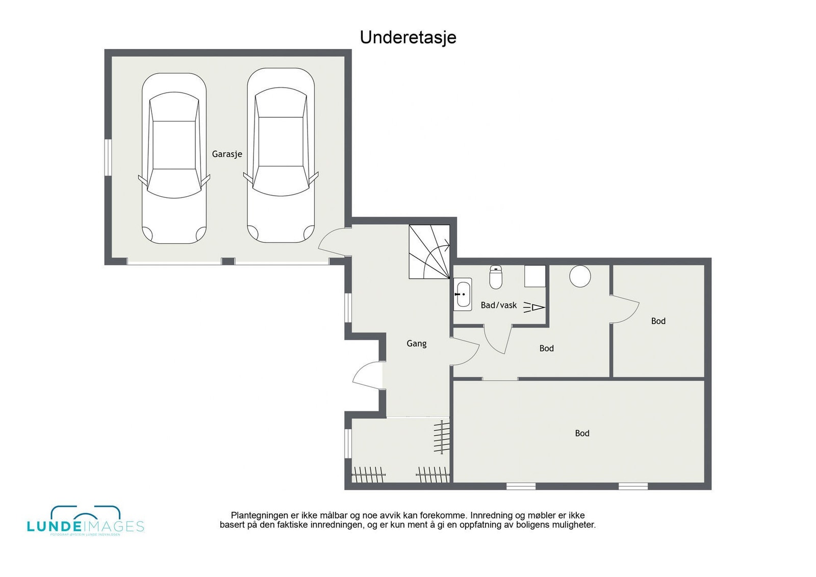 Planskisse underetasje - ikke målbar Galleribilde