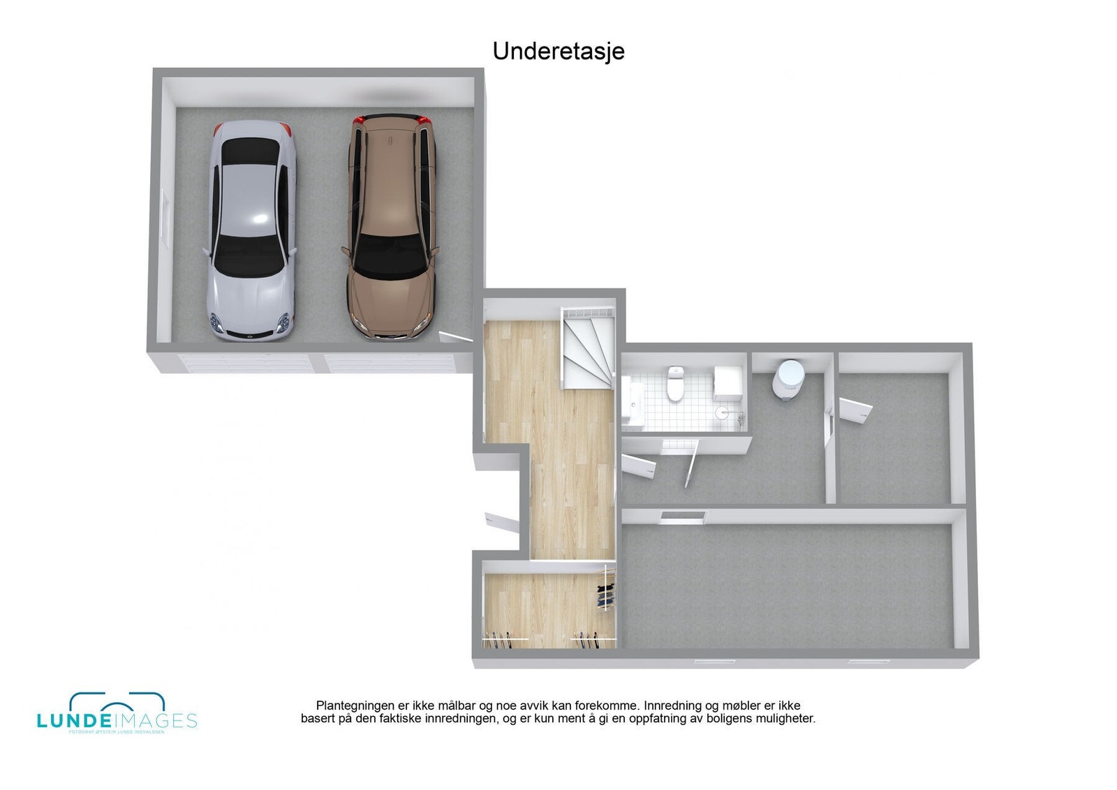 Planskisse U. etasje 3D - ikke målbar Galleribilde
