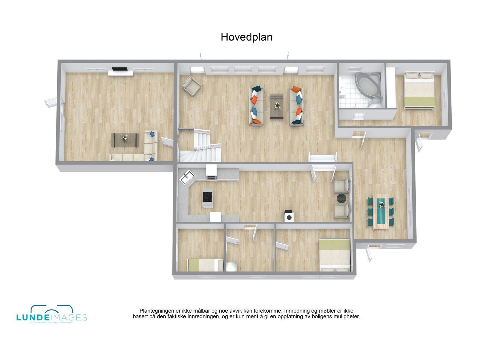Planskisse 1. etasje 3D - ikke målbar Galleribilde
