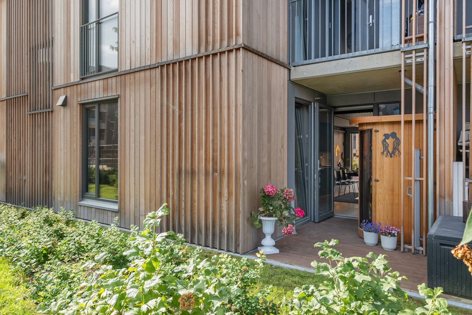 Terrasse på 7 kvadratmeter. Galleribilde