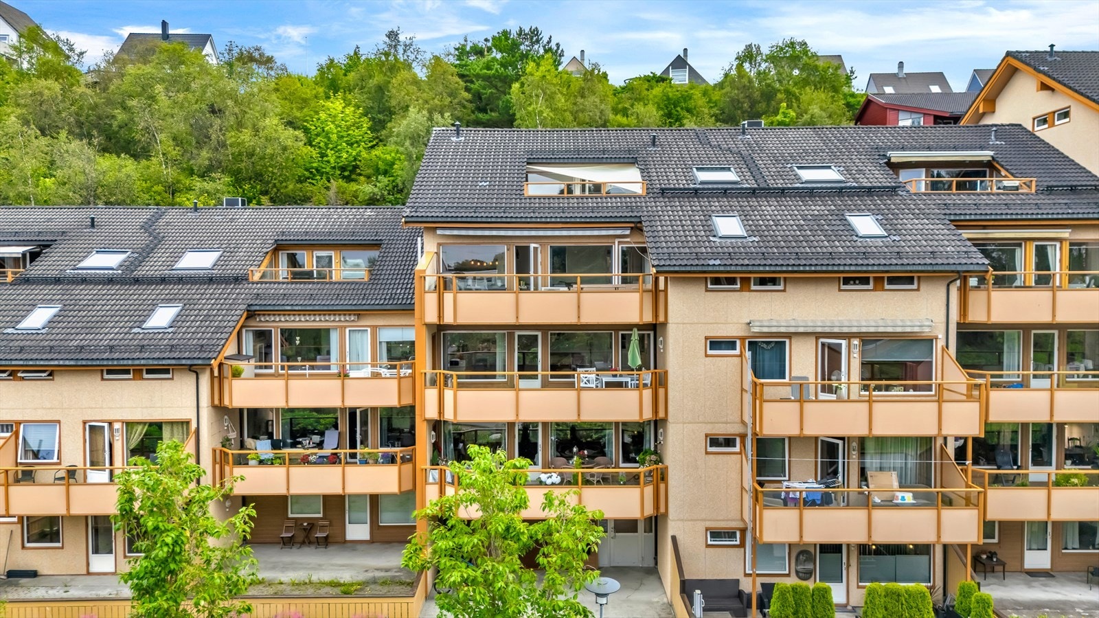 Leiligheten har en flott beliggenhet i borettslaget Galleribilde