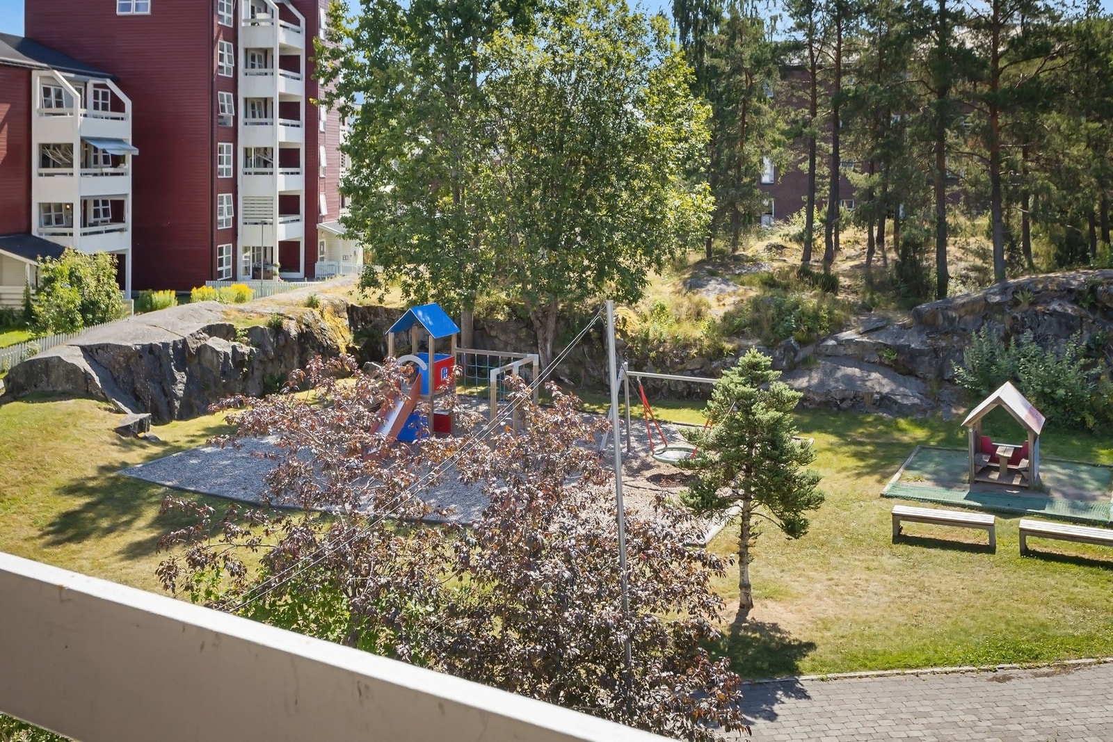 Her kan barna leke med enkel oversikt fra hjemmet. Galleribilde