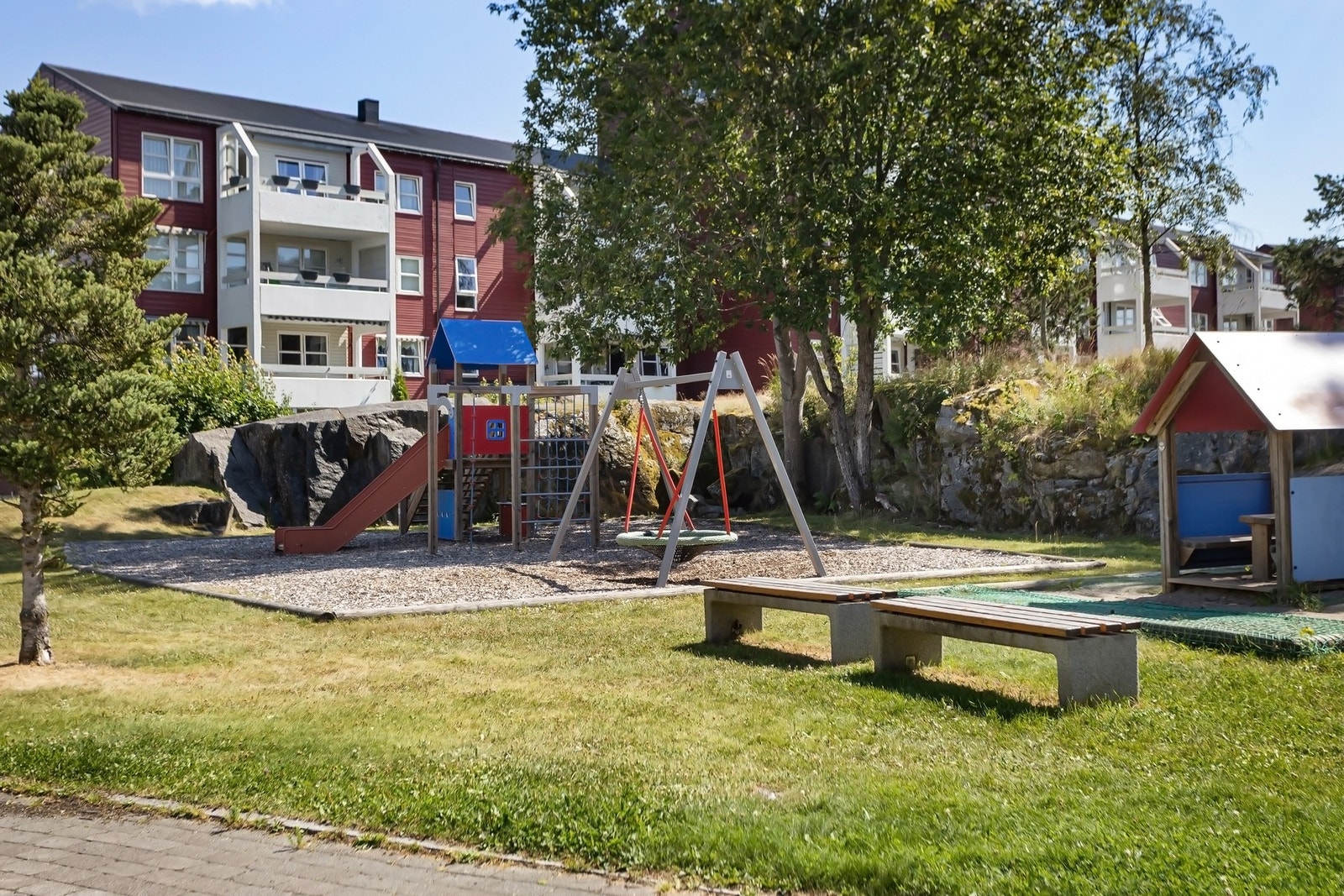 Her kan barne løpe fritt blant rolige omgivelser. Galleribilde