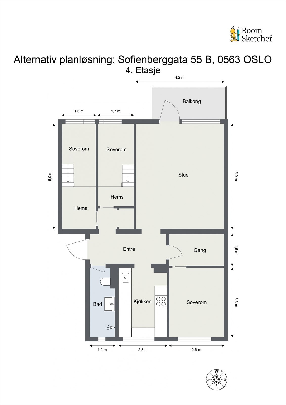 - Alternativ plantegning - Galleribilde