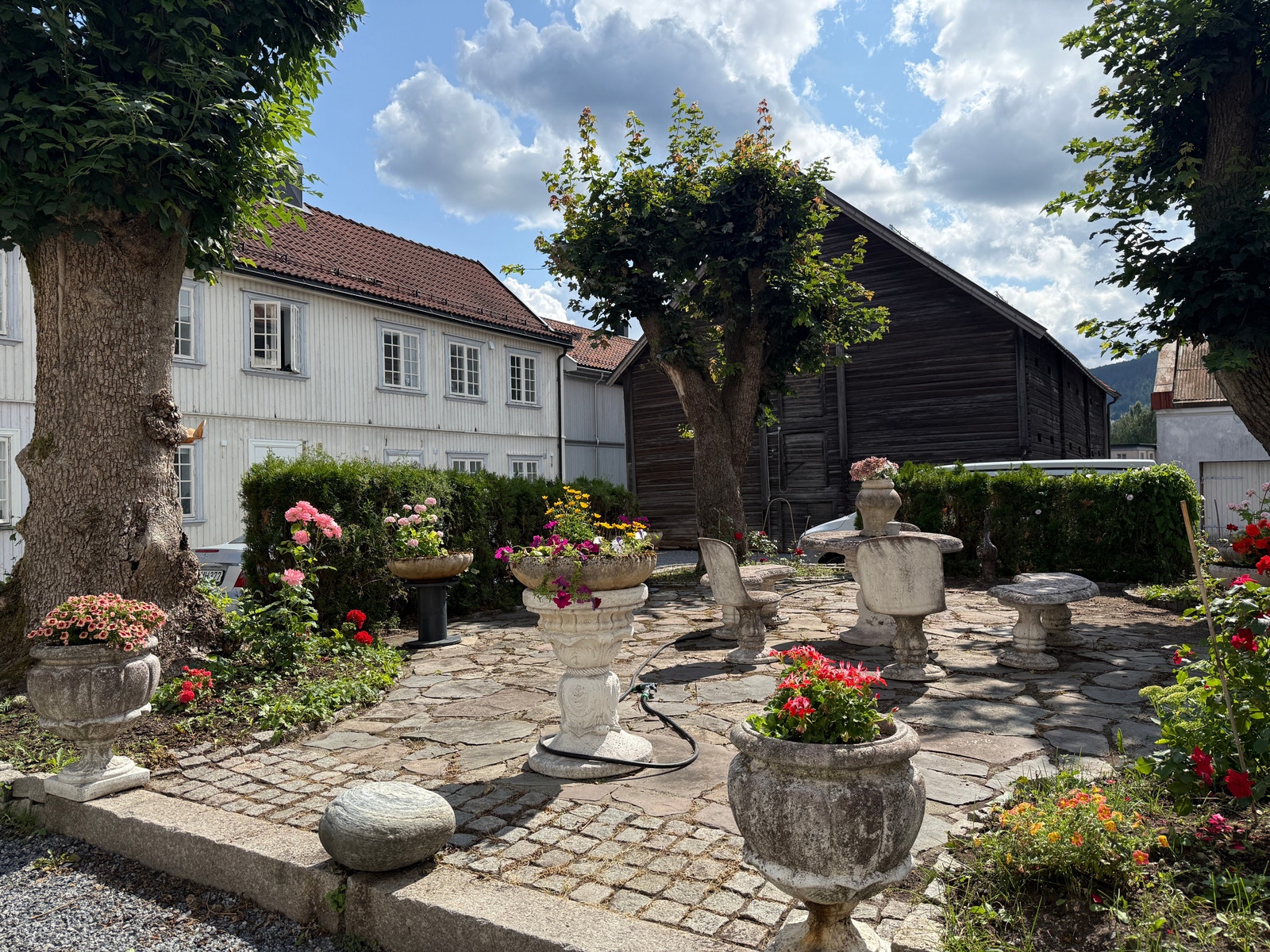 Parkmessig uteområder. Galleribilde